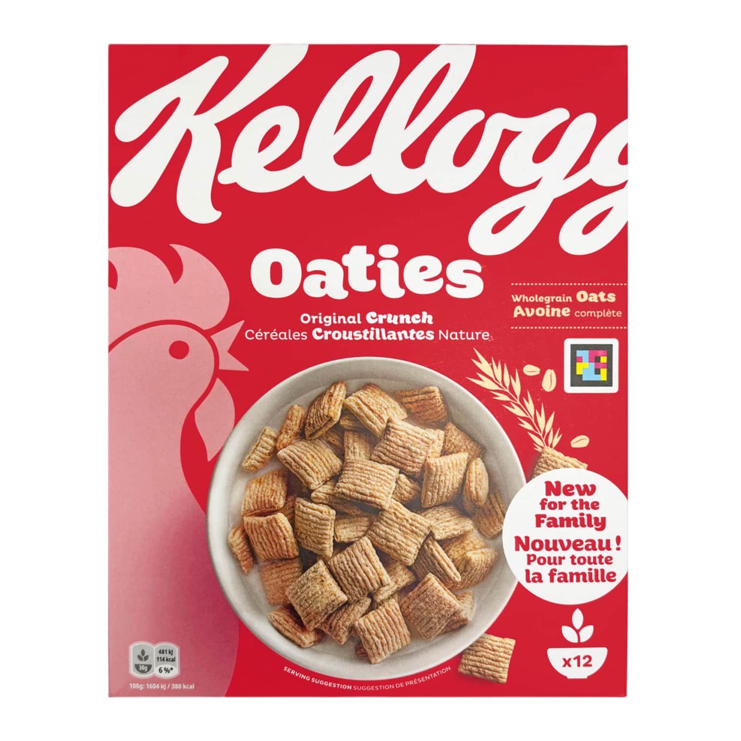 Brokas. pārslas Kelloggs Oaties Original 360g
