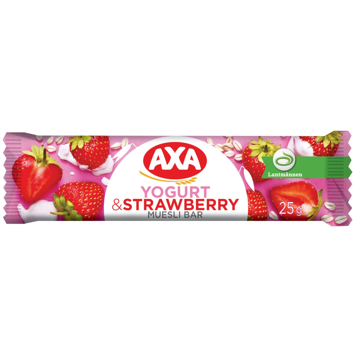 Batoniņš Axa ar jogurta un zemeņu garšu 25g
