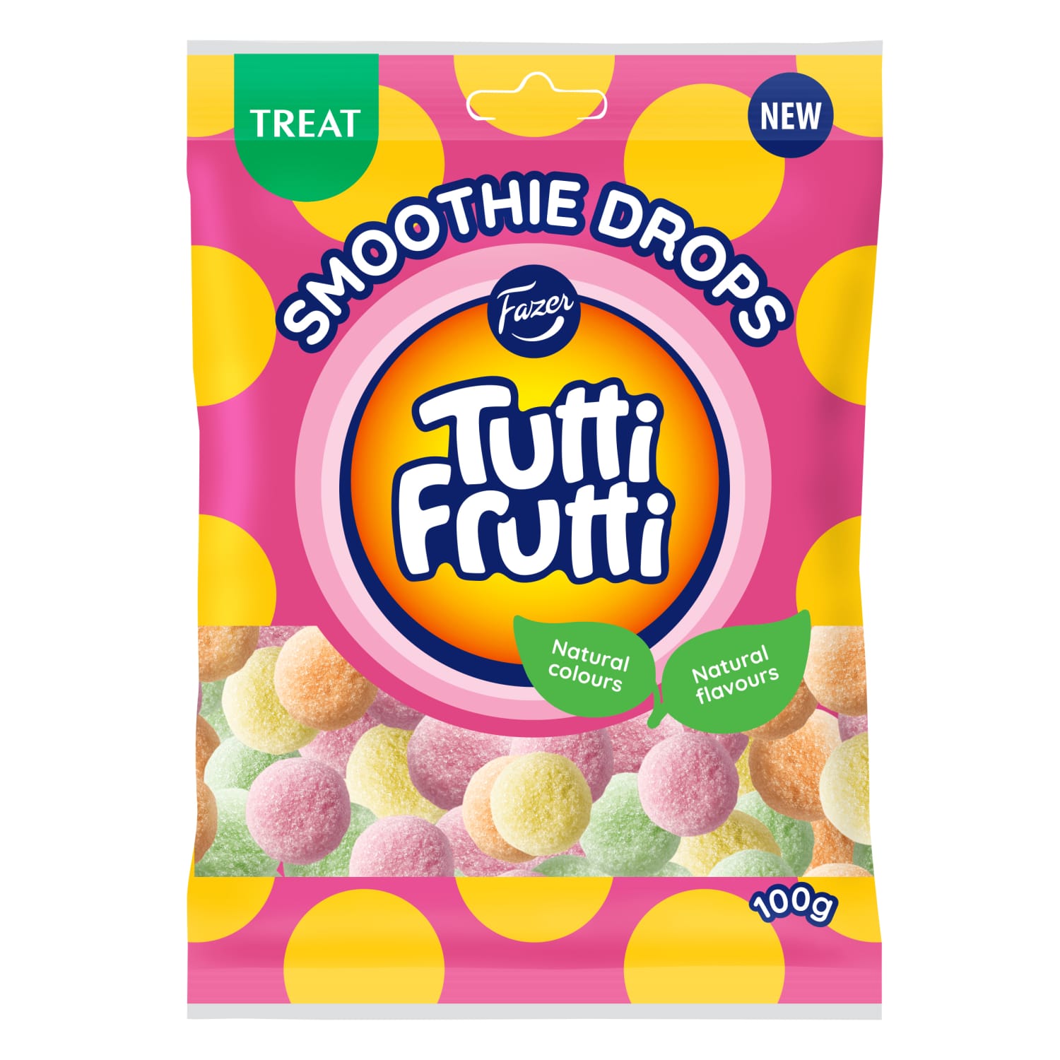 Kummikommid Smoothie Drops Tutti Frutti 100g
