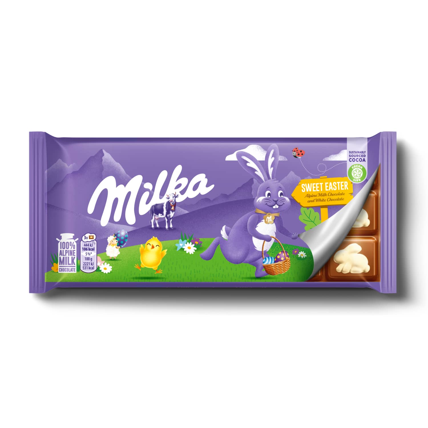 Šokoladas MILKA SWEET EASTER, 92 g
