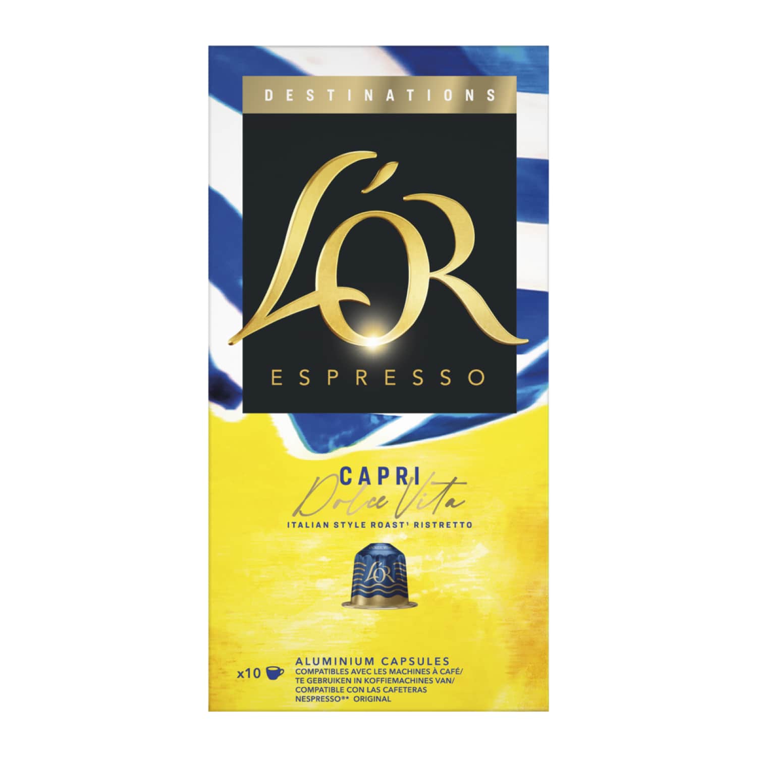 Maltos kavos kapsulės L'OR CAPRI, 10 x 5,2 g
