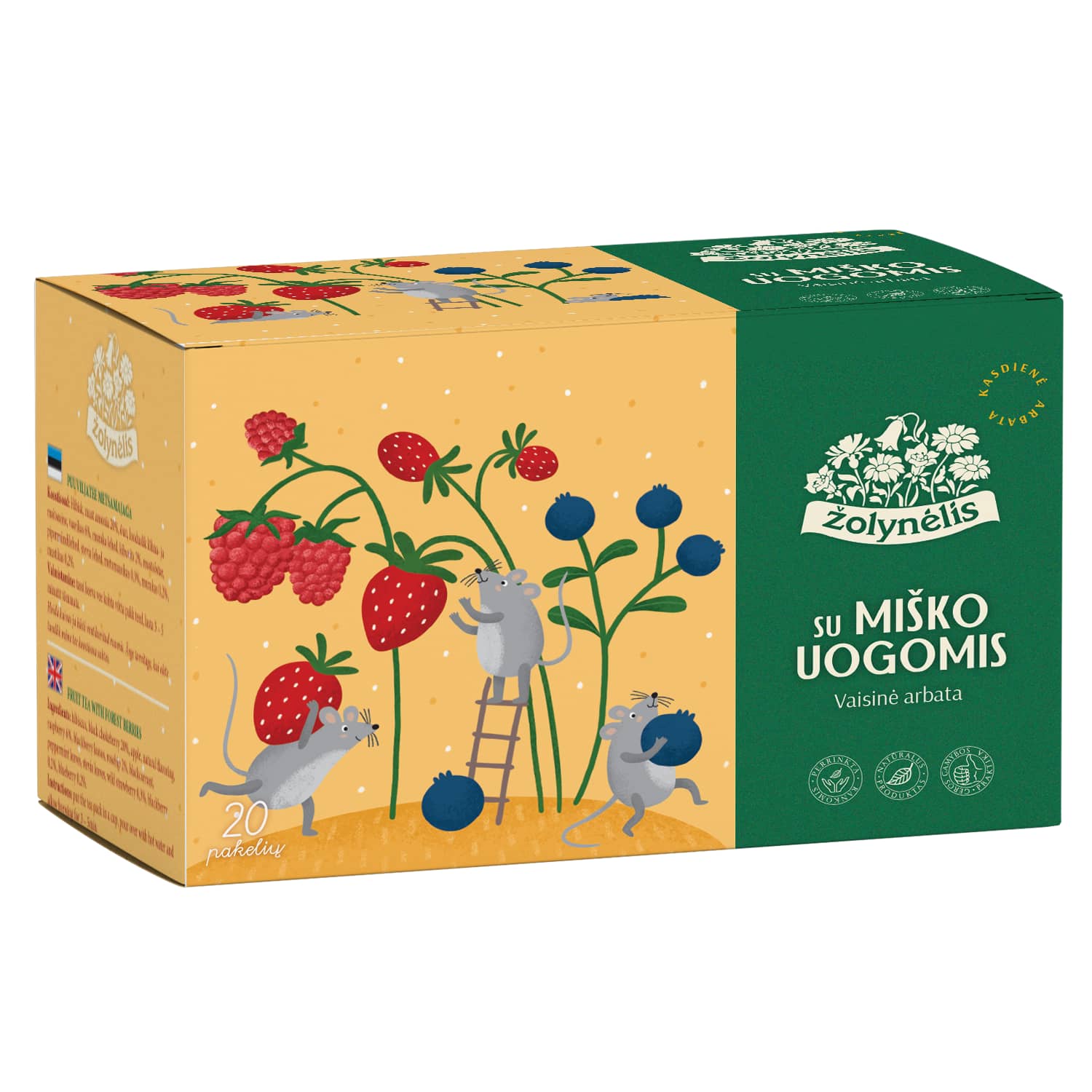 Vais. arbata ŽOLYNĖLIS, su miško uog. 40 g