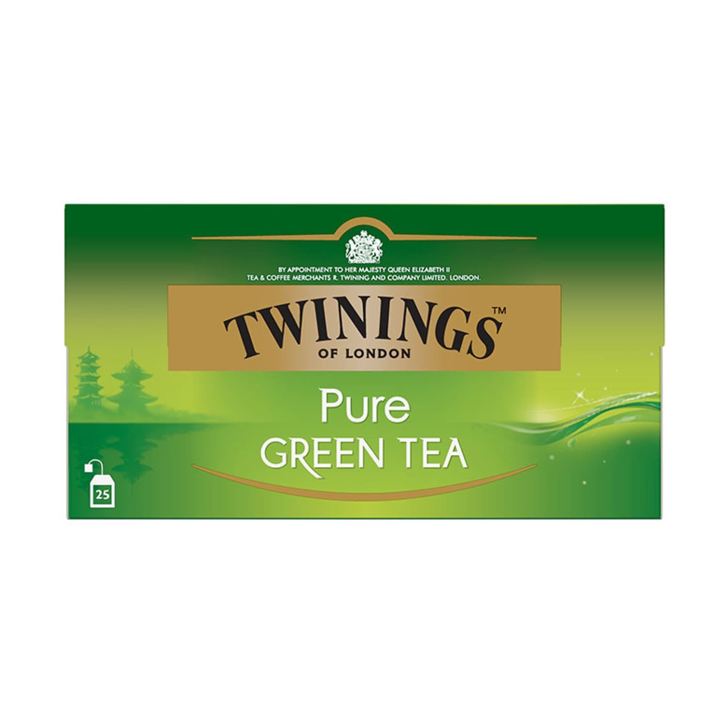 Žalioji arbata TWININGS PURE GREEN, 25 x 2 g