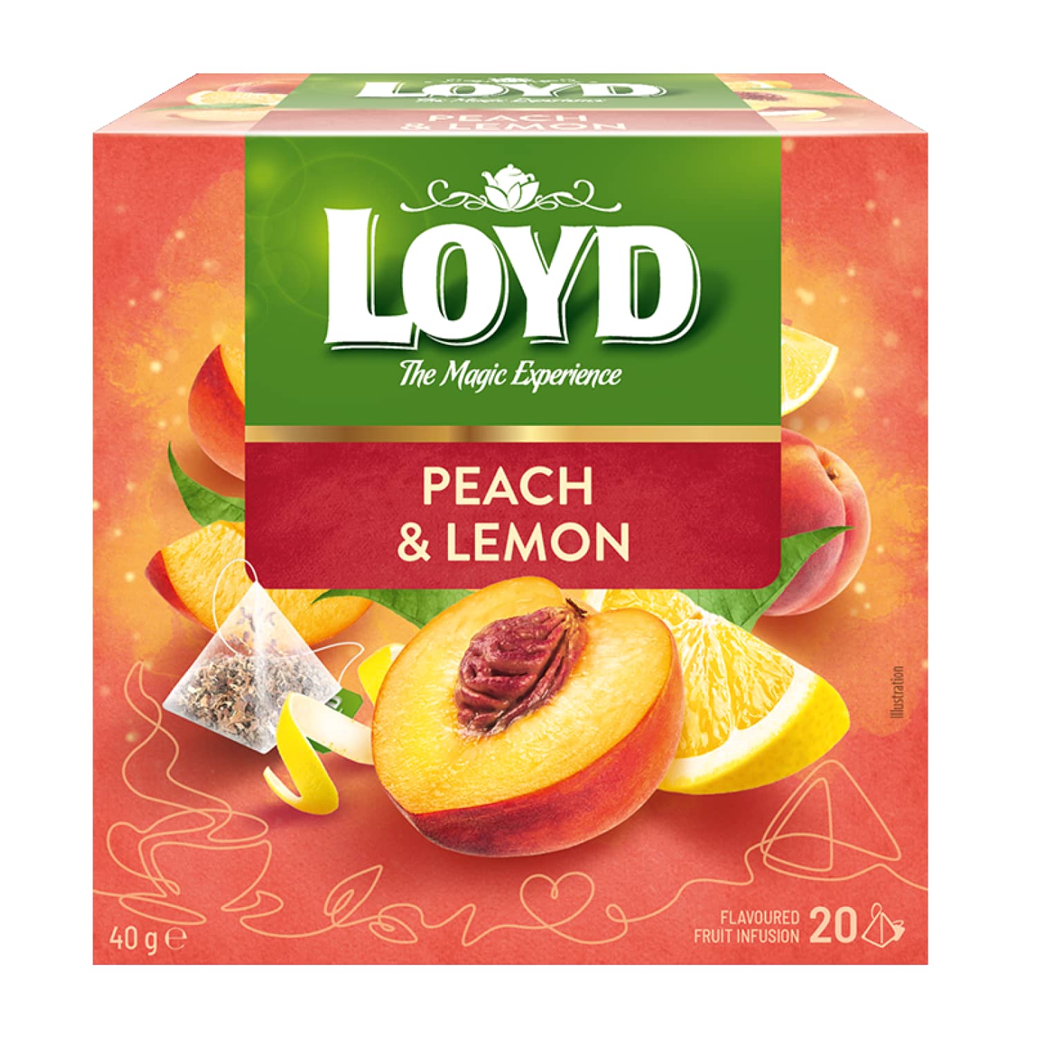 Pers. citr. sk. vaisinė arbata LOYD, 20 x 2 g