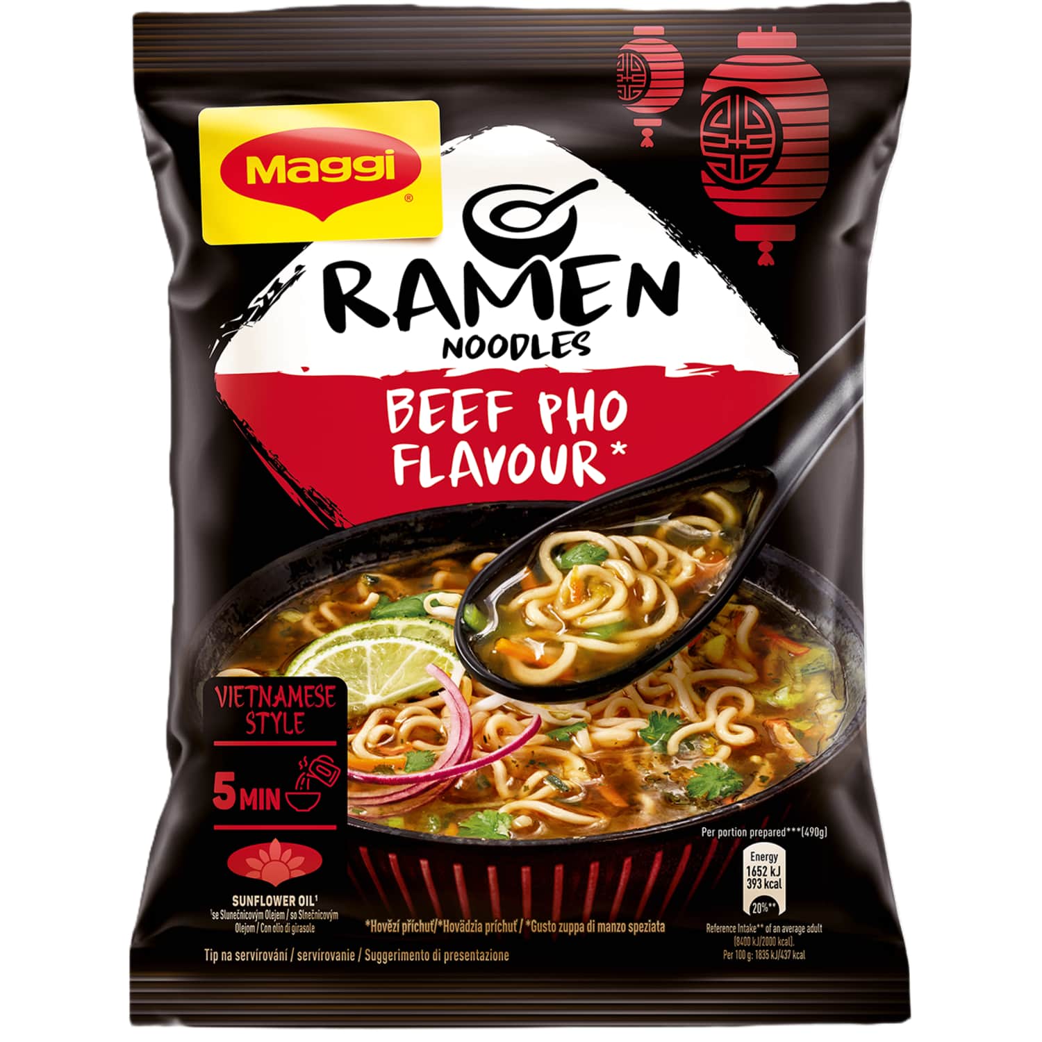 Jautienos skonio Ramen makaronai MAGGI, 90 g