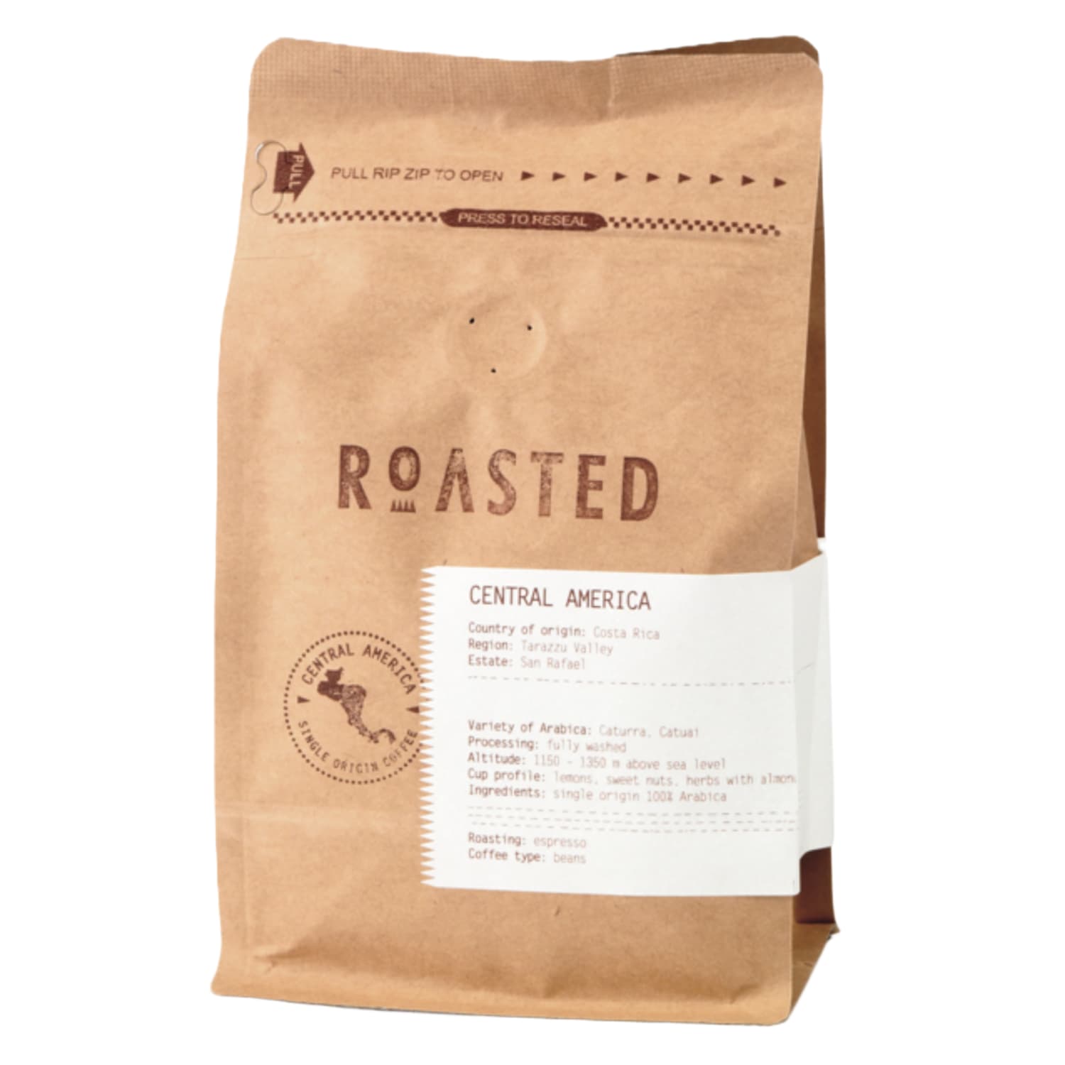 Kavos pup. ROASTED ESPRESSO COSTA RICA, 250 g