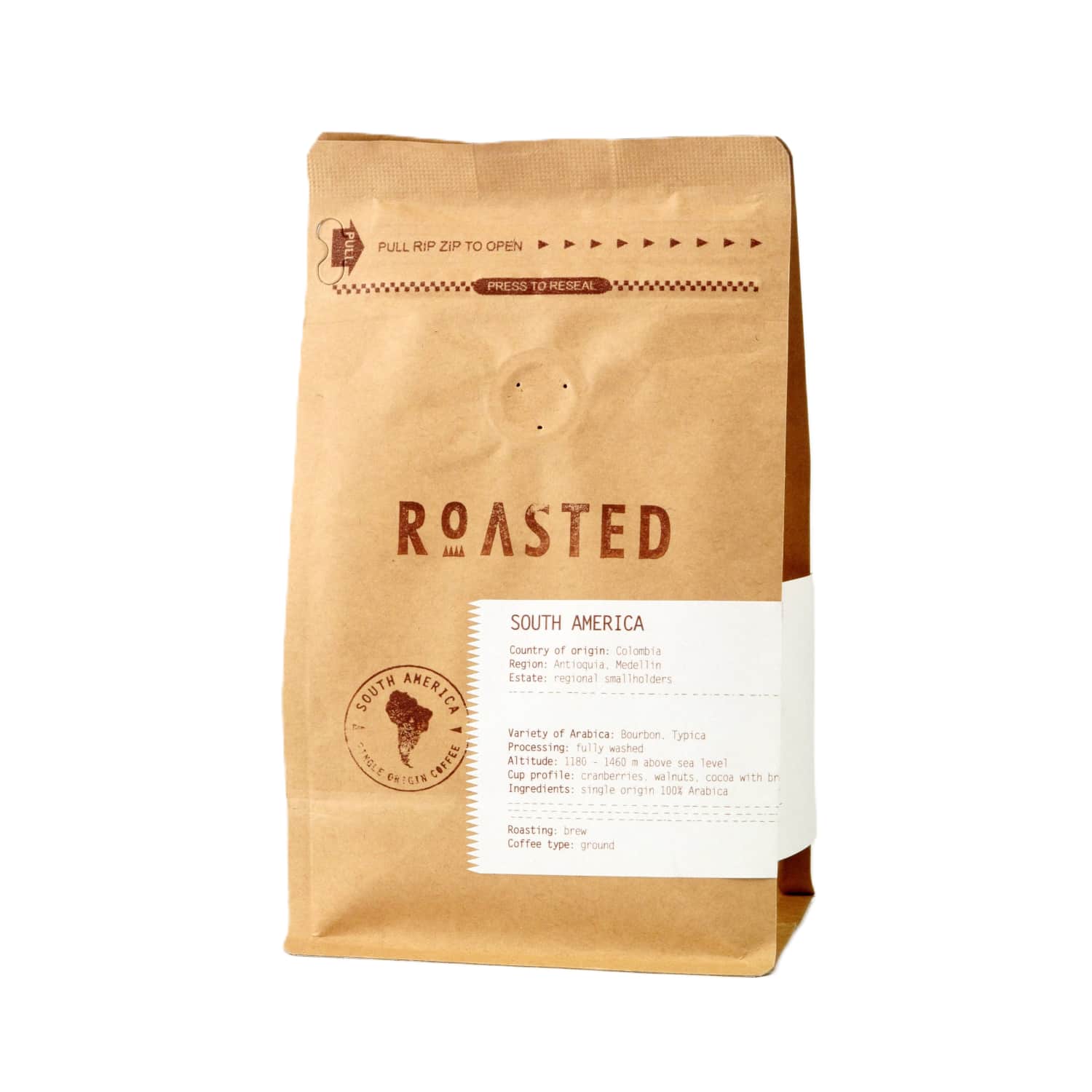 Malta kava ROASTED COLOMBIA MODELLIN, 250 g