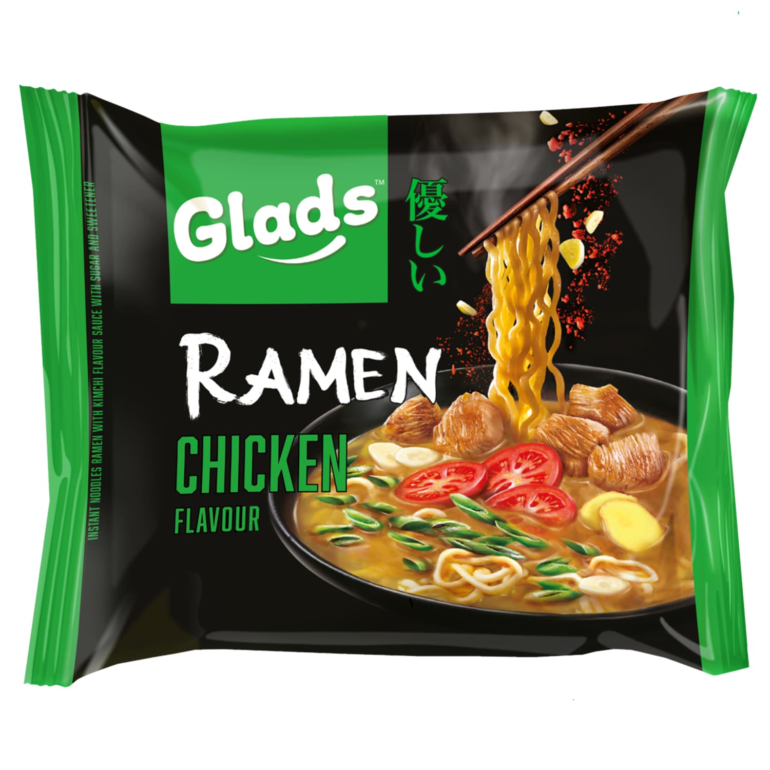 Gr. par. makaronai GLADS RAMEN CHICKEN, 105 g