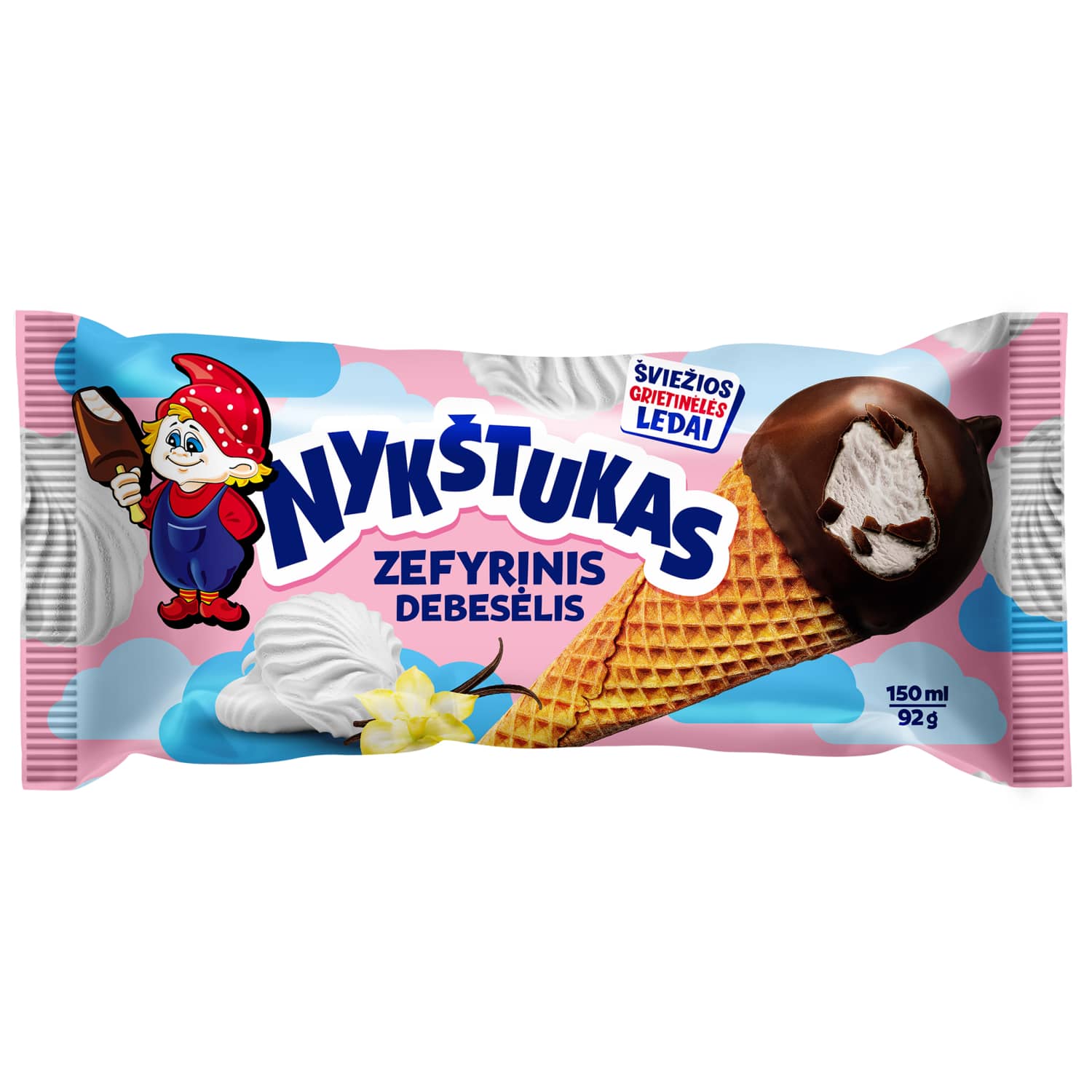 Valg. vanil. ledai NYKŠTUKAS, 150 ml / 92 g