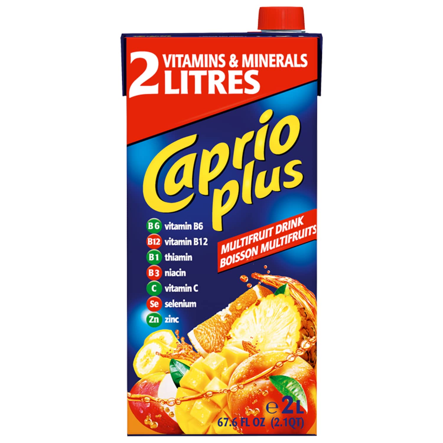 Įvairių vaisių gėrimas CAPRIO, 2 l