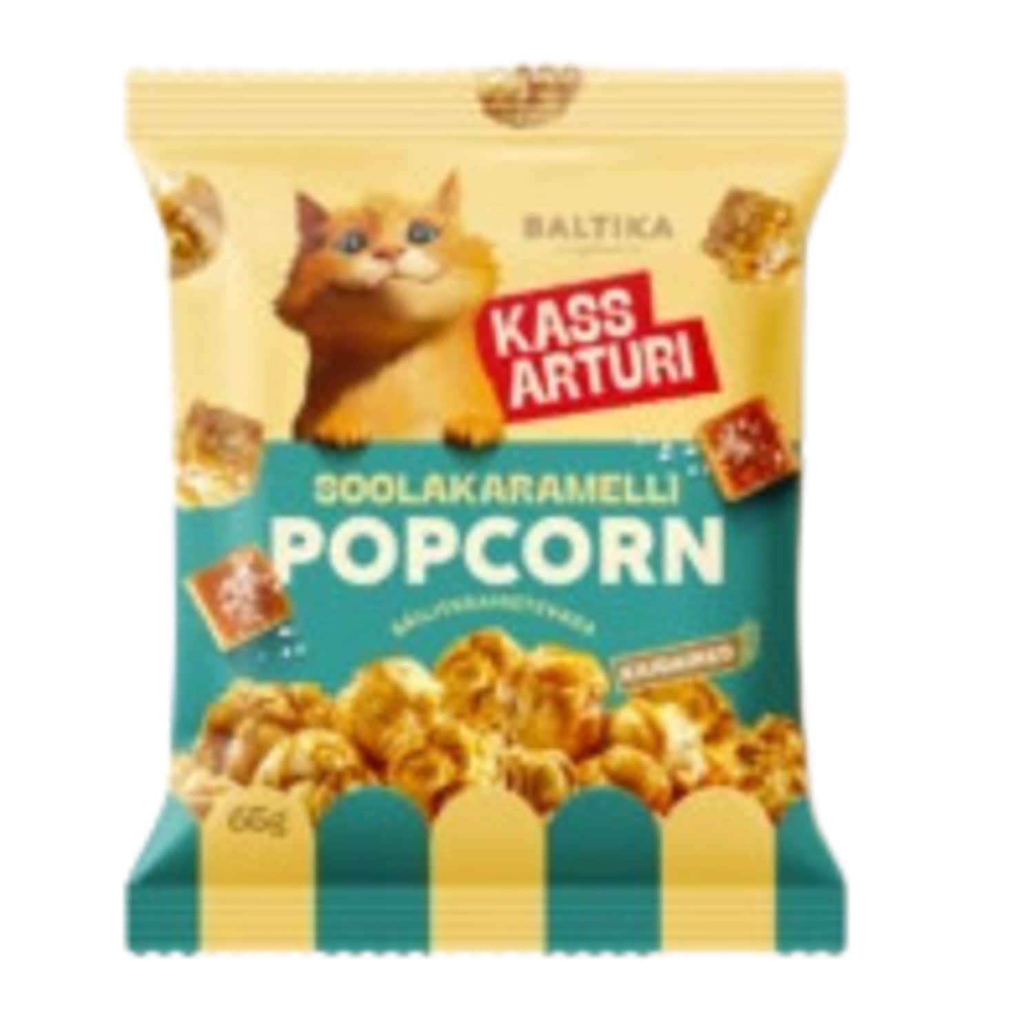Popkorn soolakaramelli Kass Arturi 65g