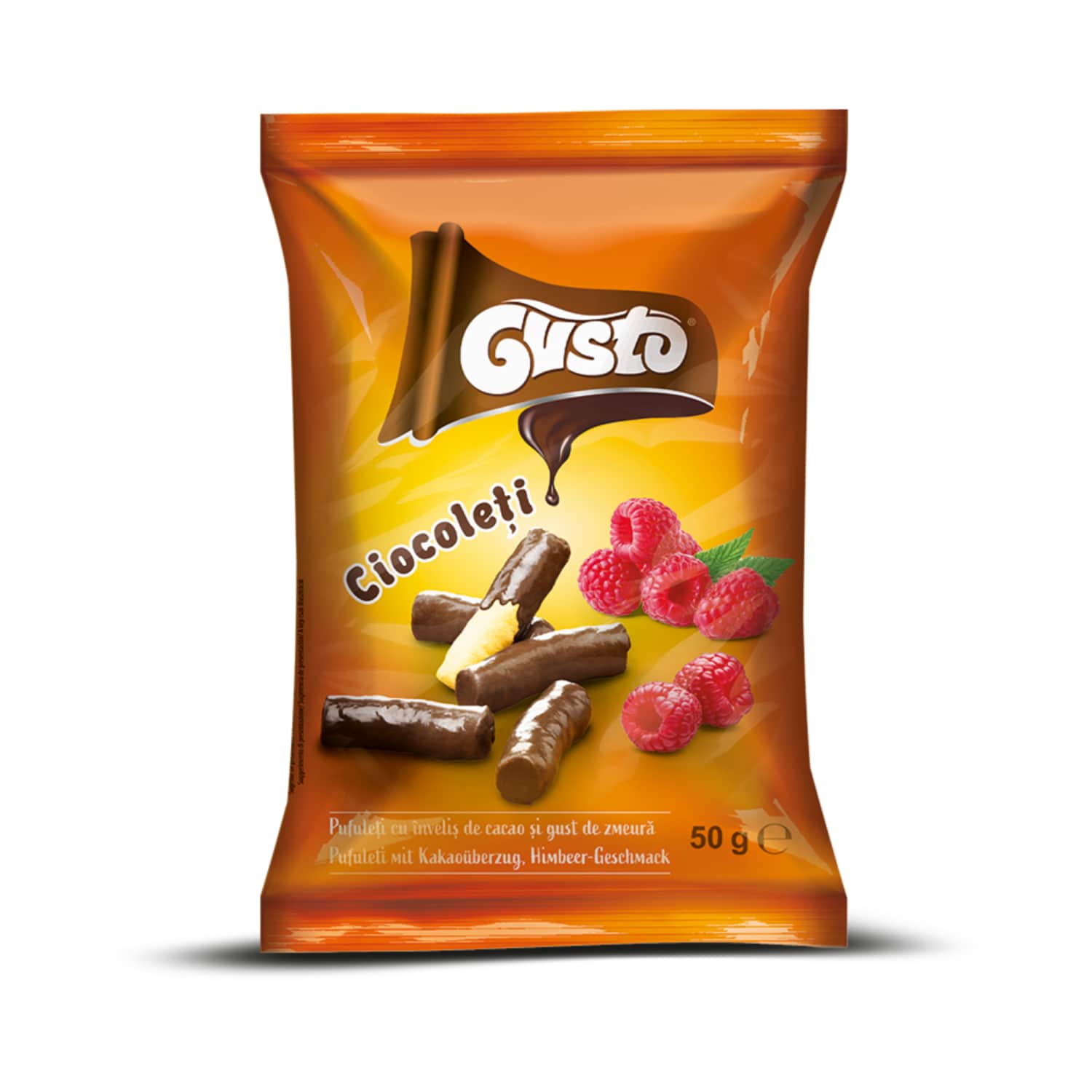 Maisisnäkid kakao-vaarika Gusto 50g