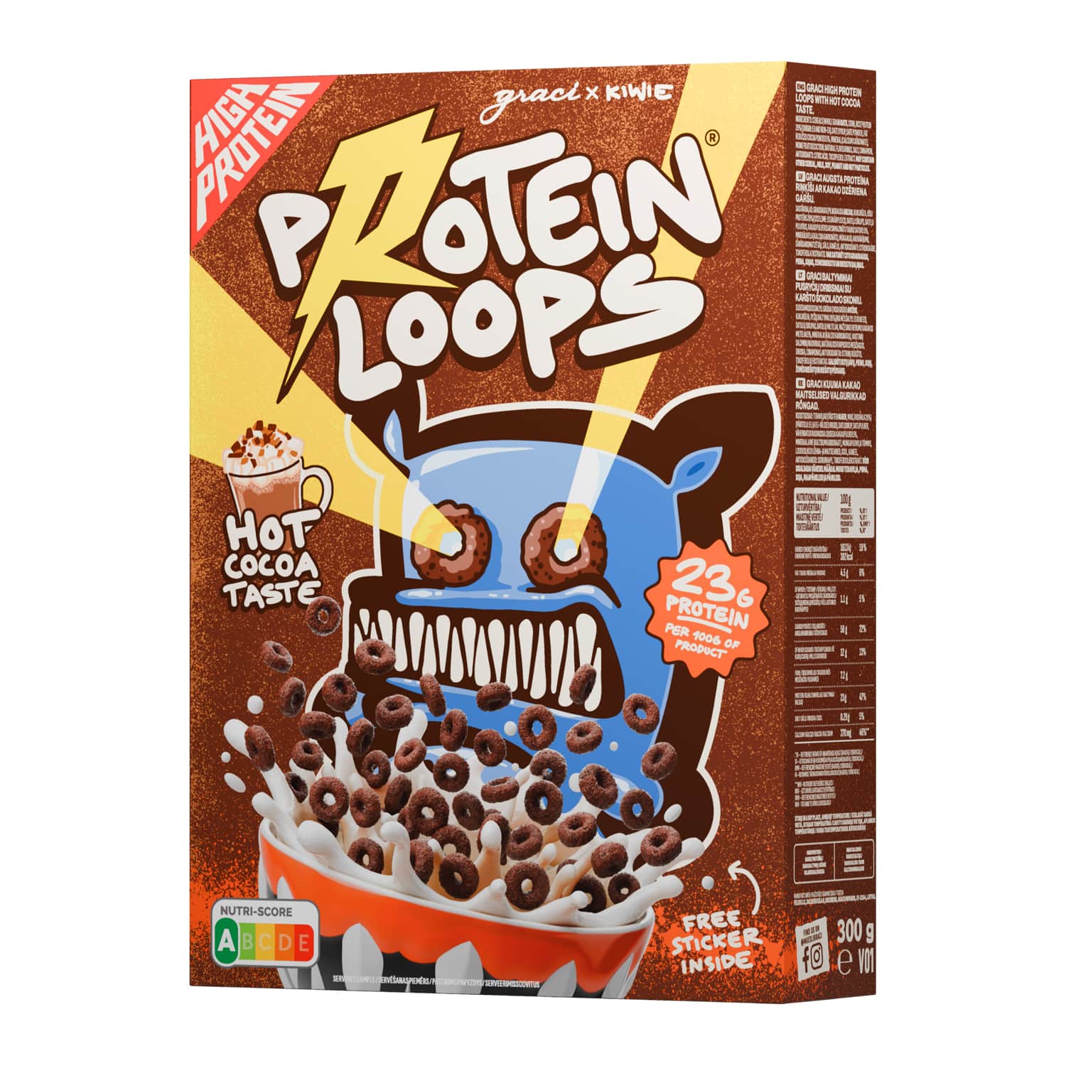 Prot.brokastu pārslas ar kakao garšu 300g