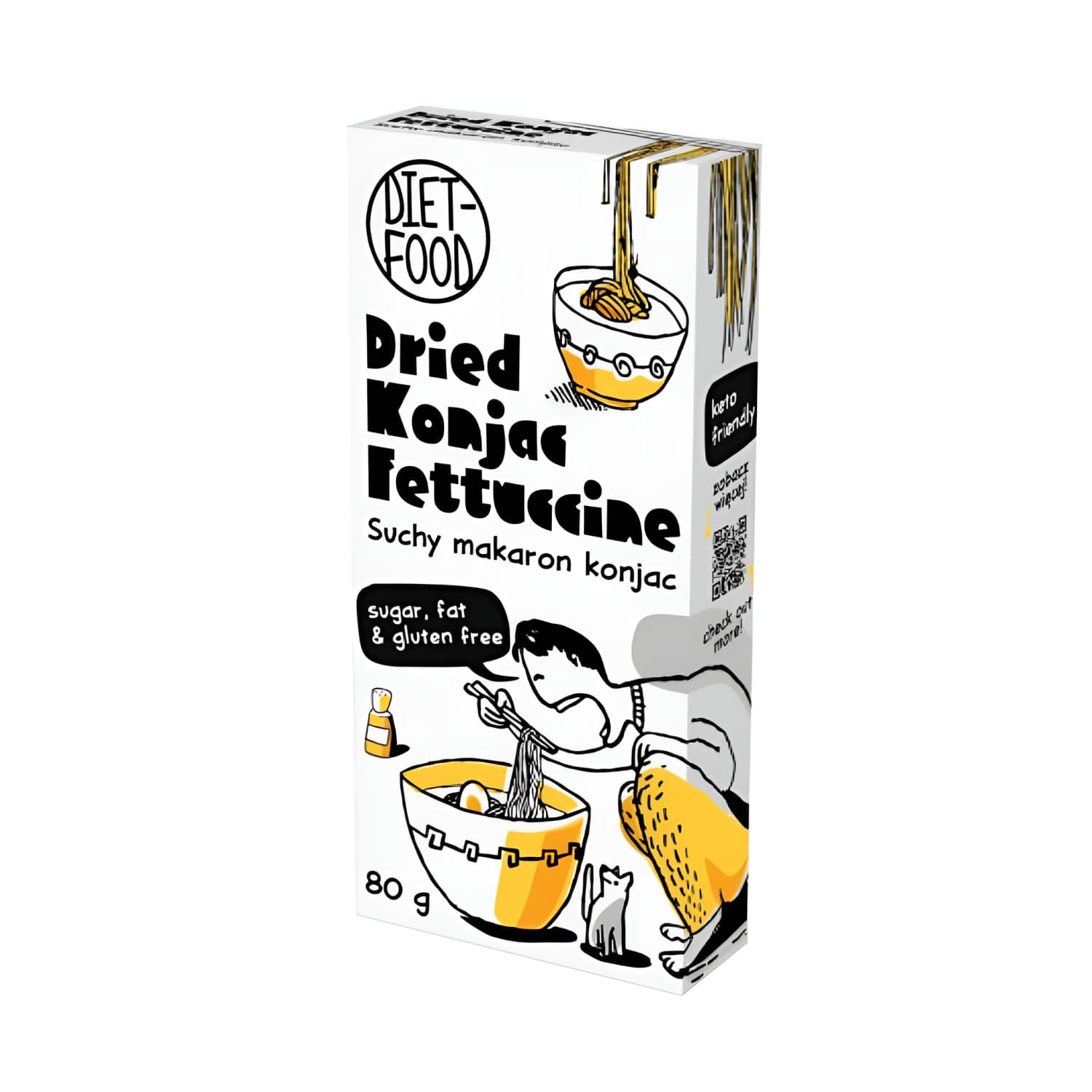 Dž. makaronai KONJAC FETTUCINE DIET-FOOD, 80g