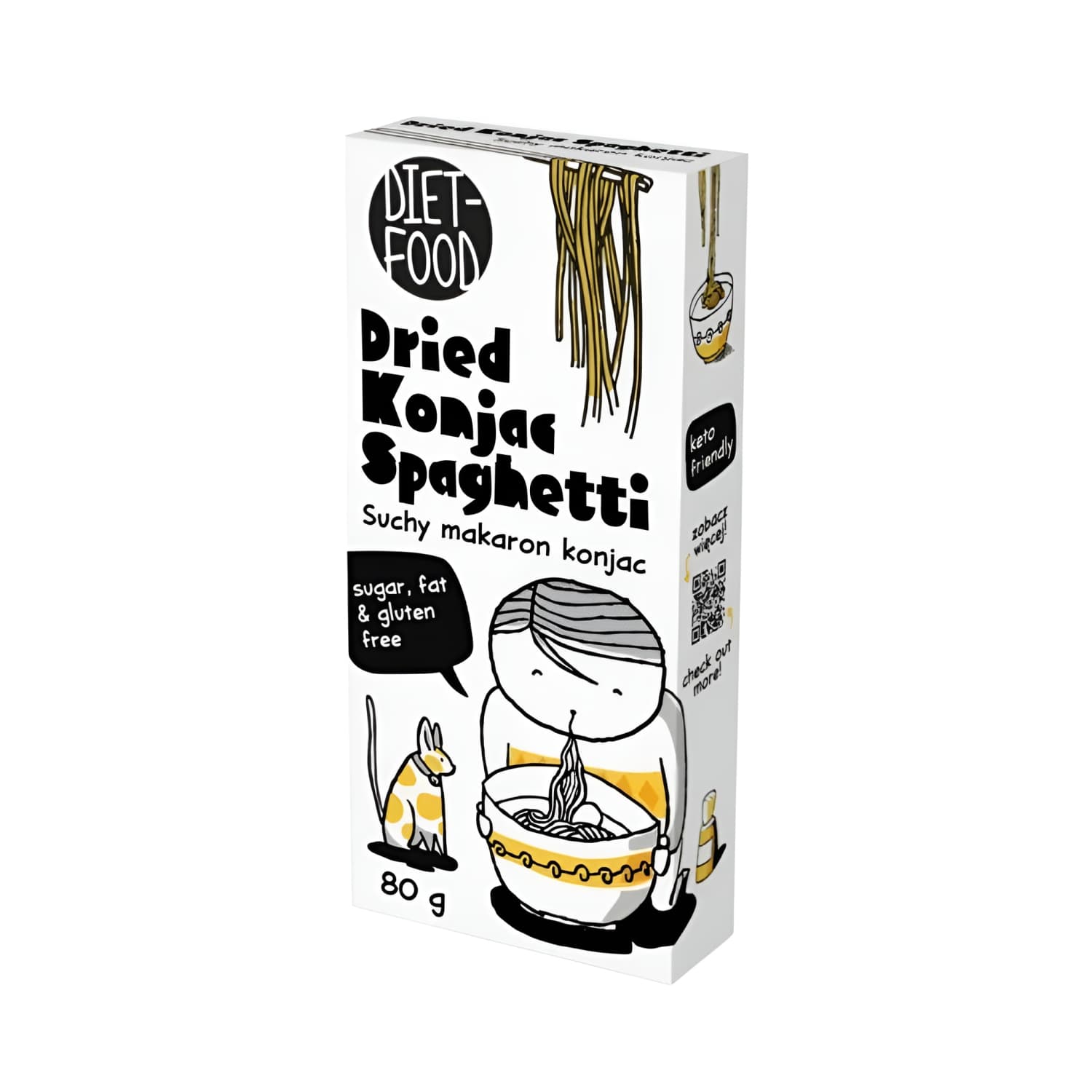 Dž. makaronai KONJAC SPAGHETTI DIET-FOOD, 80g