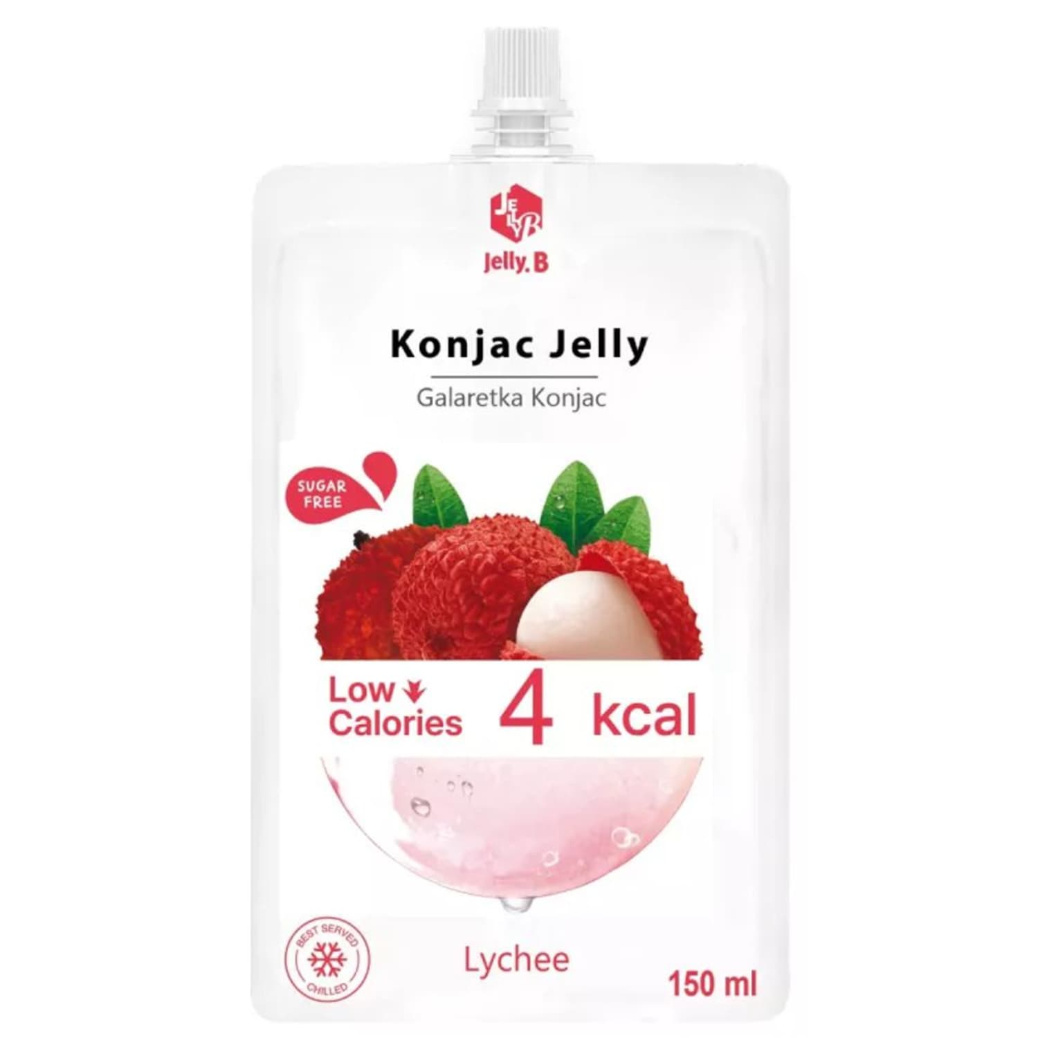 Želeja Jelly.B ar līčiju garšu ar sald. 150ml