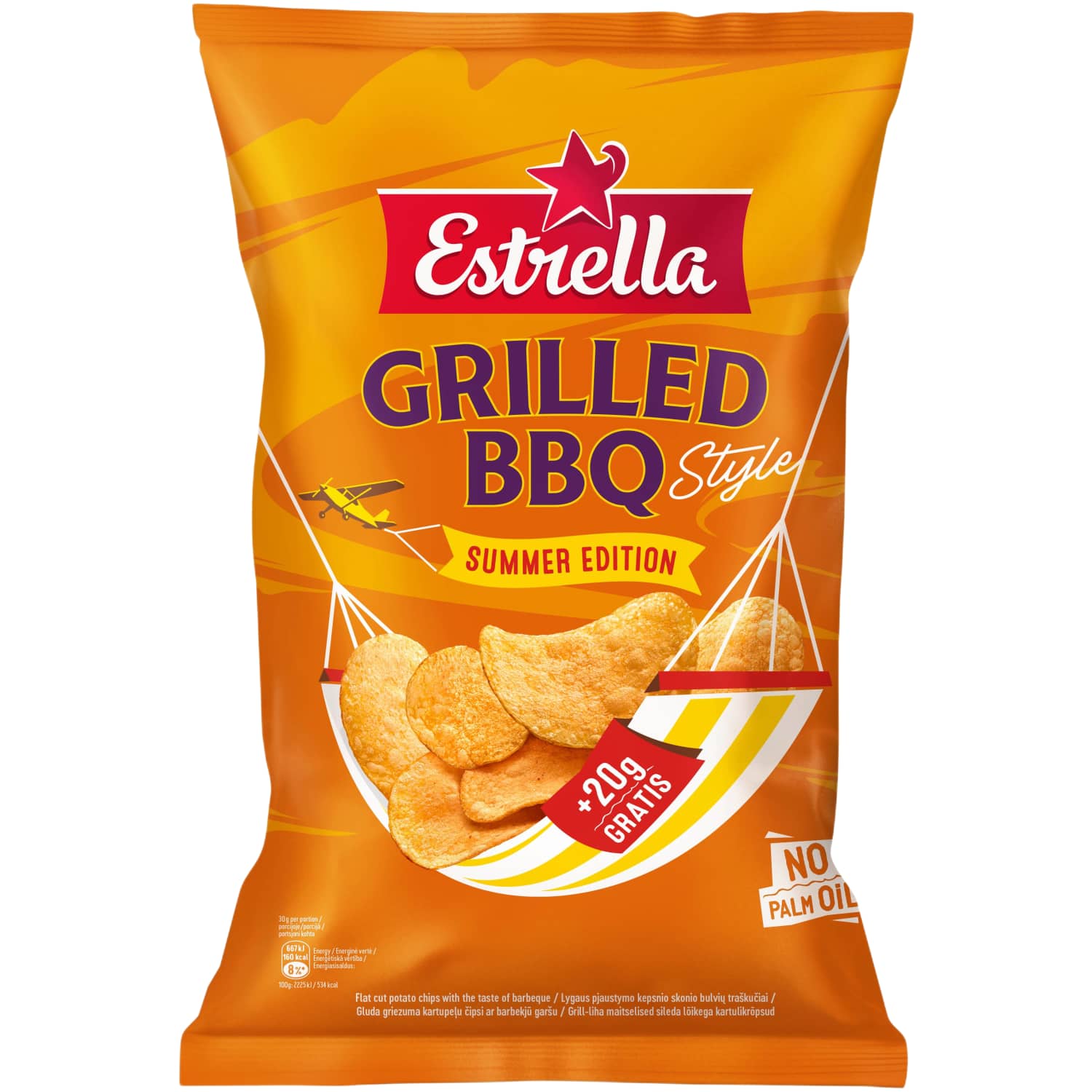 Kartulikrõpsud Estrella Grill Liha 200g