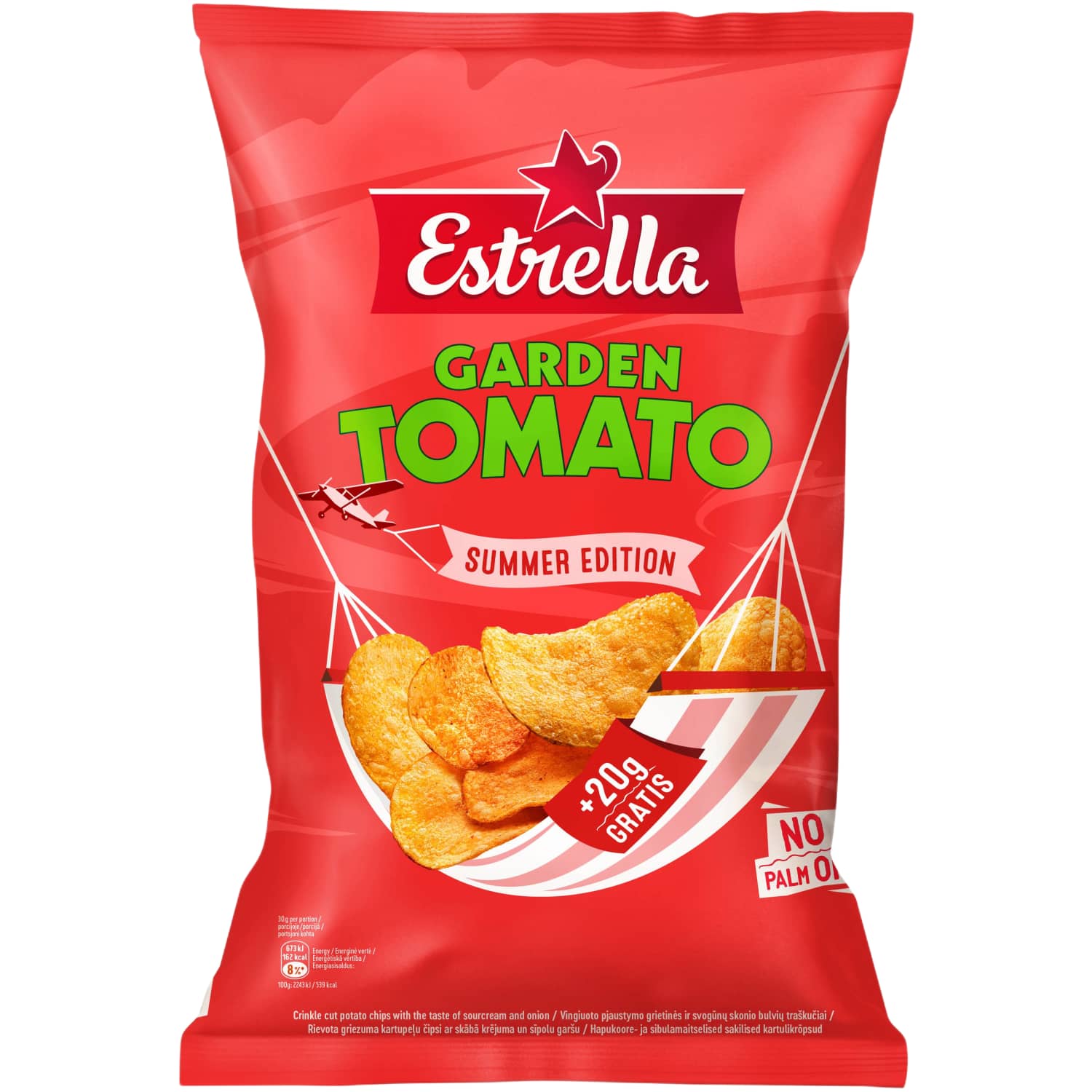 Kartulikrõpsud Estrella Tomat 200g