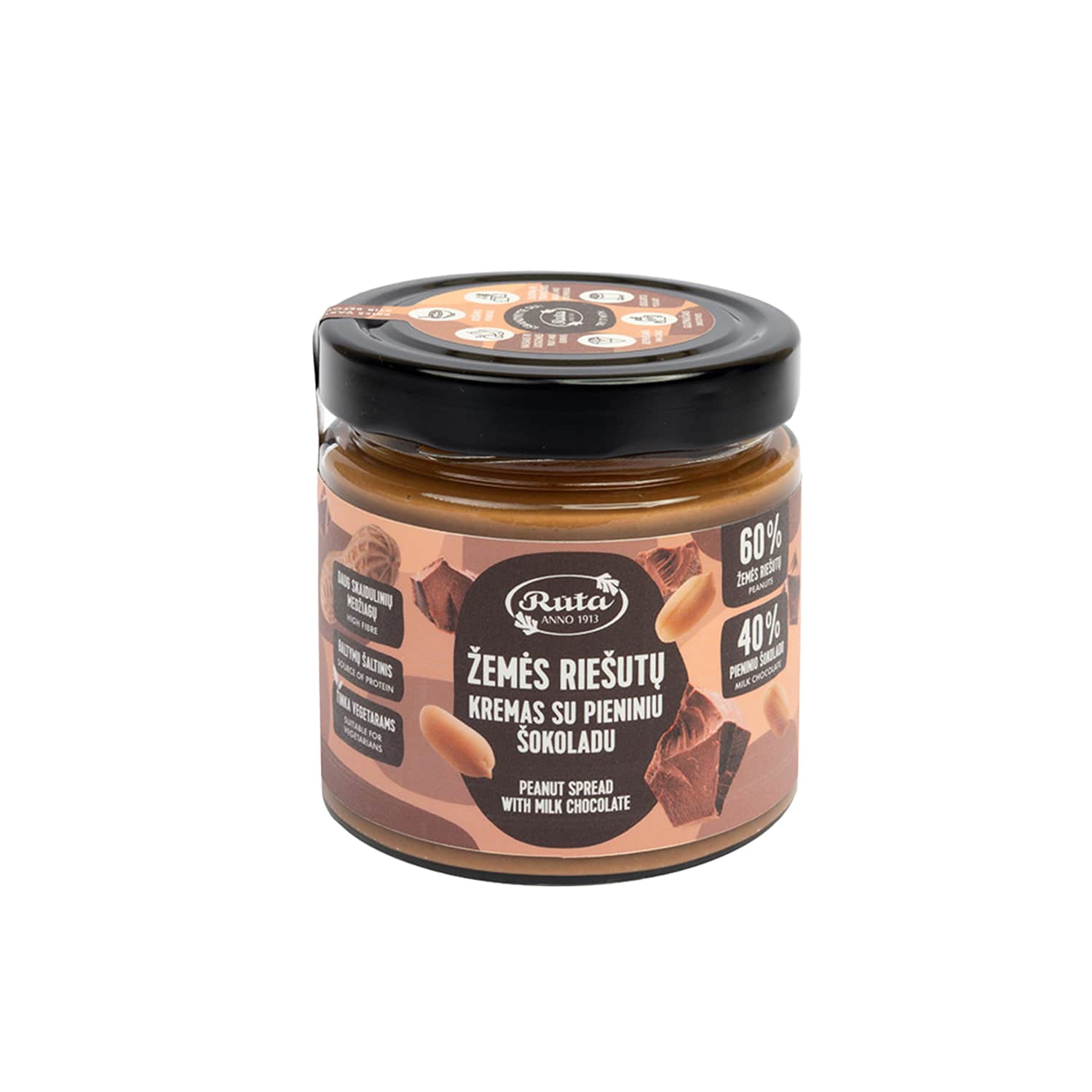 Ž. rieš. kremas su pien. šokoladu RŪTA, 320 g