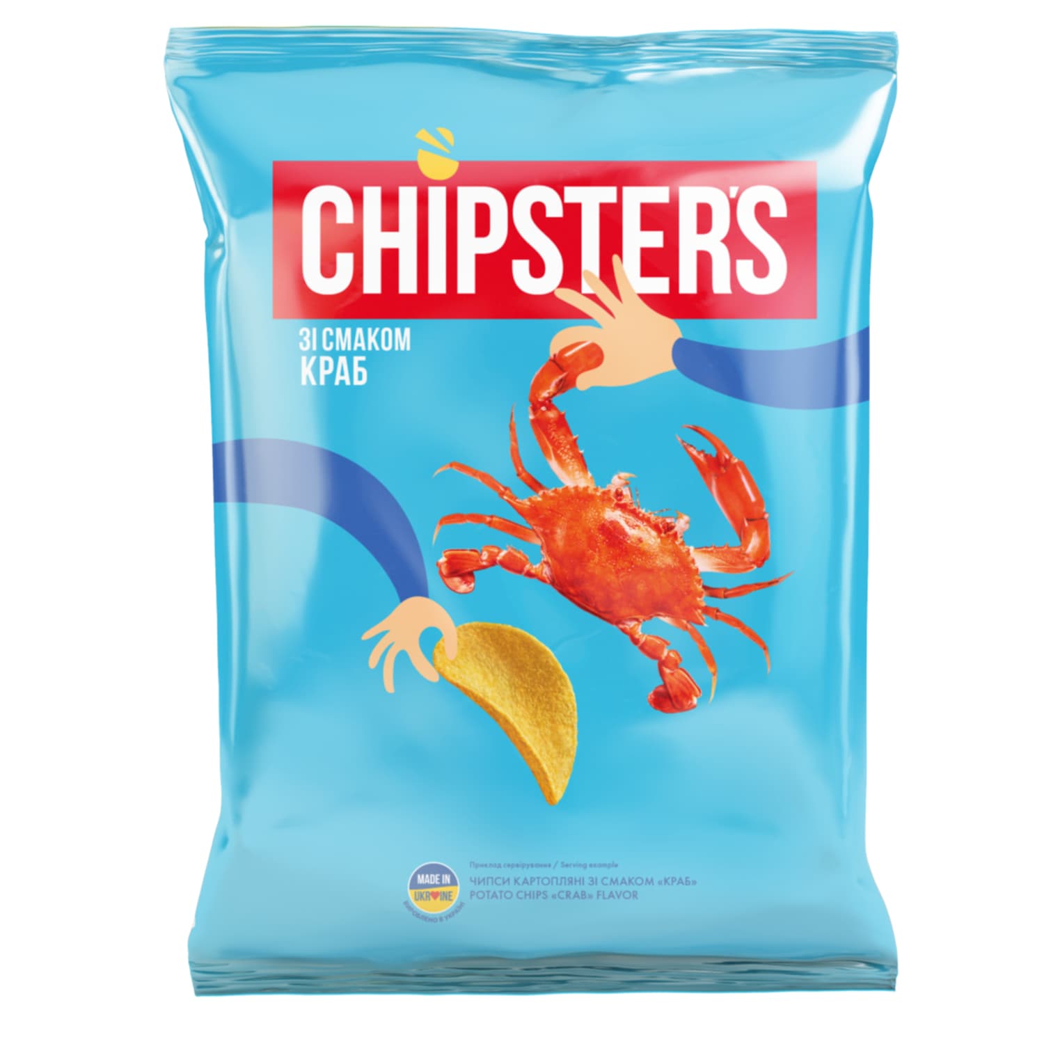 Kartulikrõpsud krabimait. Flint Chipsters 60g