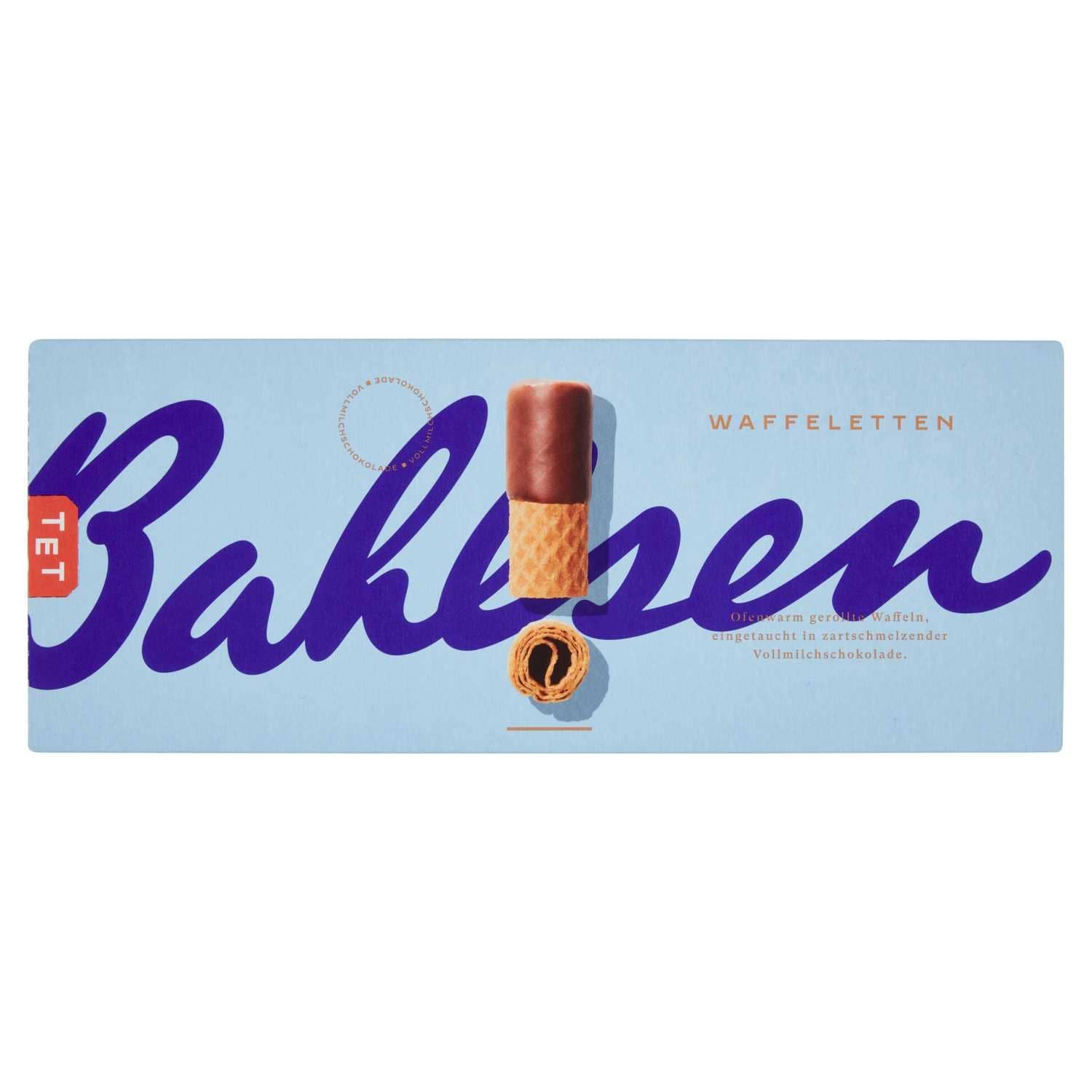 Vafl. suktinukai BAHLSEN su pien. šok., 100 g