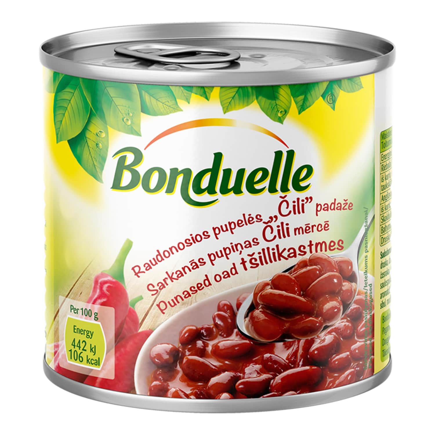 Pupiņas Bonduelle sarkanās čili mērcē 430g