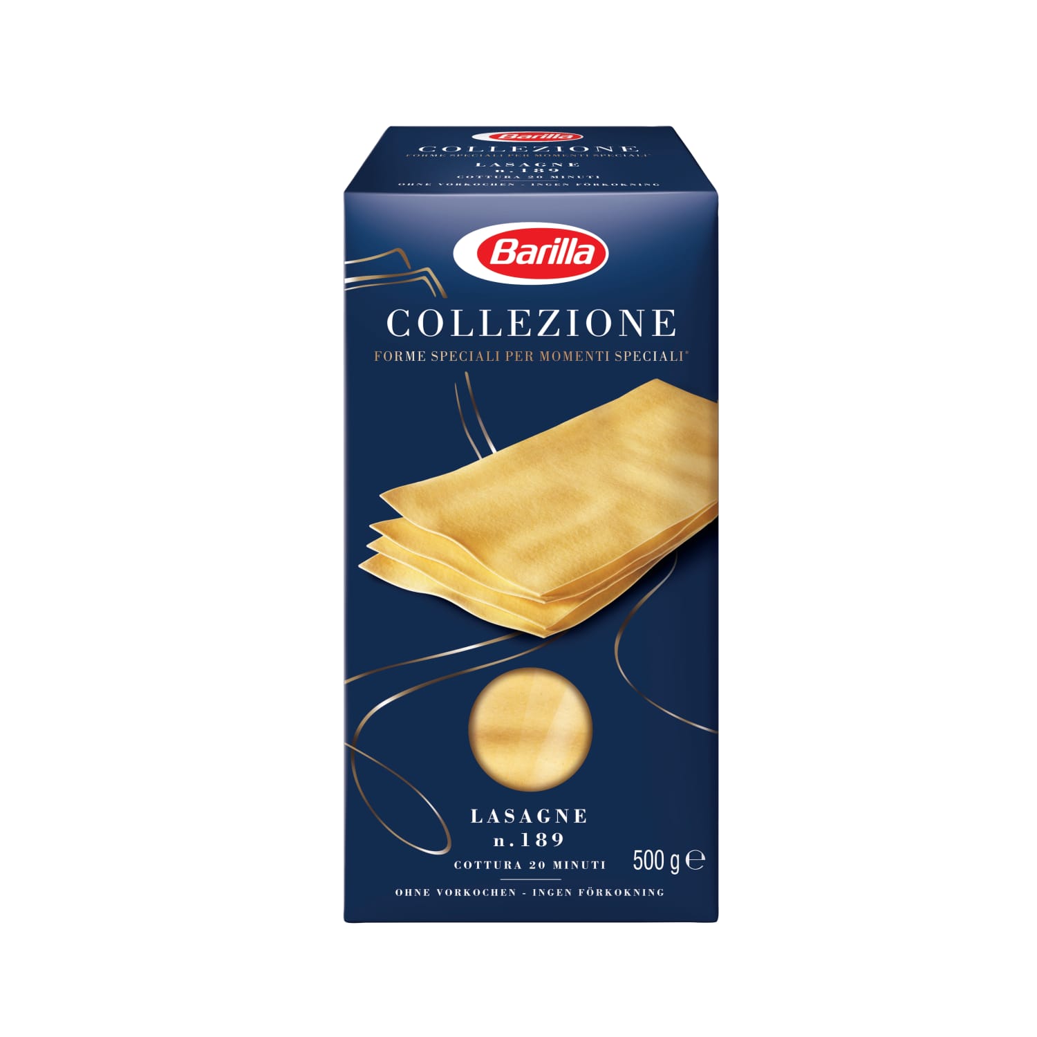 Lazanjas plāksnes Barilla 500g