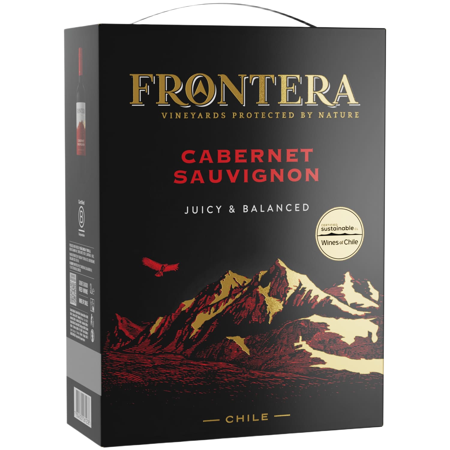 R.saus.vynas FRONTERA CABERNET SAUV.,12,5%,3l