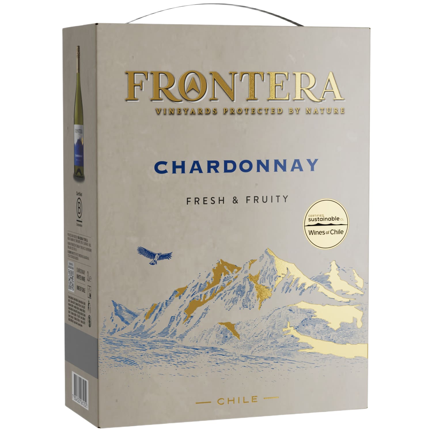 Balt. saus. vynas FRONTERA CHARDONNAY,13%, 3l