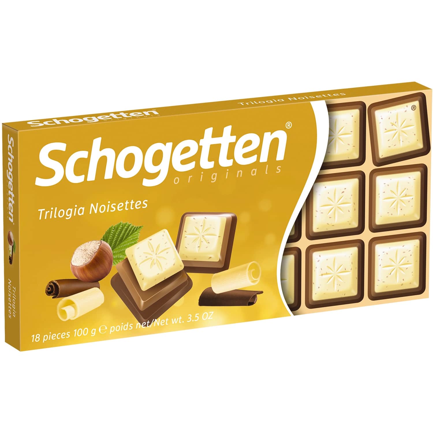 Baltā šokolāde Schogetten Trilogia 100g