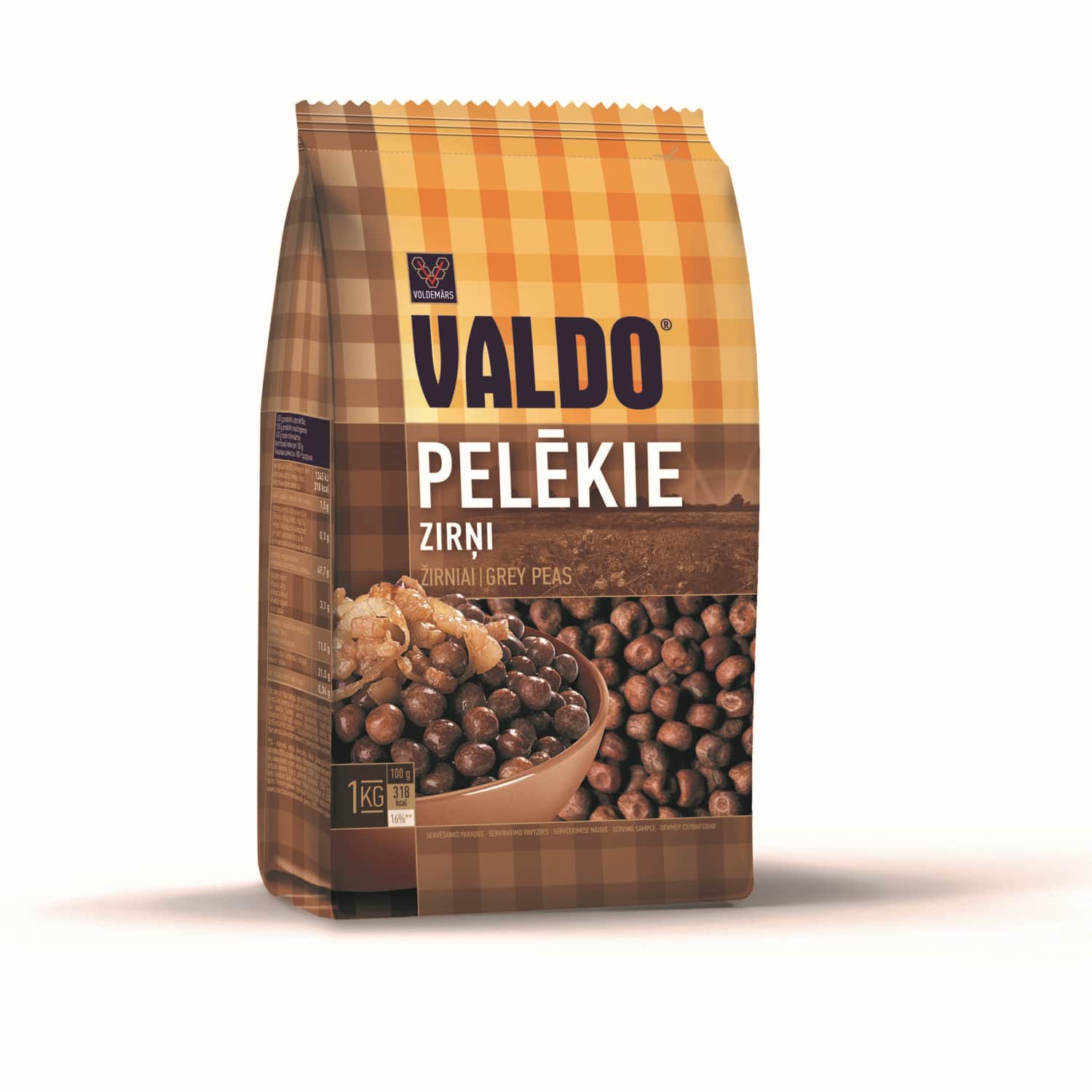 Zirņi Valdo pelēkie, fasēti 1kg