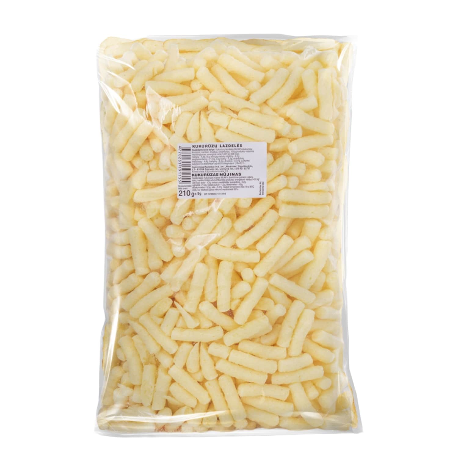Kukurūzų lazdelės MORKŪNAS, 210g