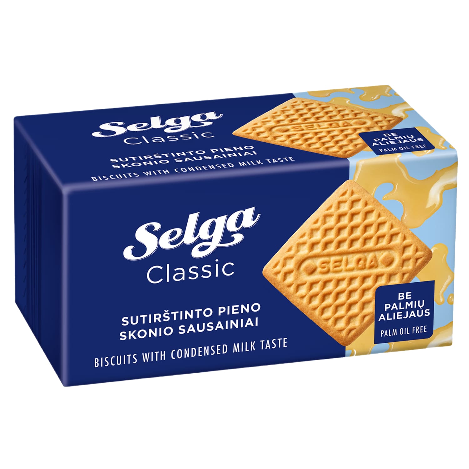 Sutiršt. pieno skonio sausainiai SELGA, 180 g