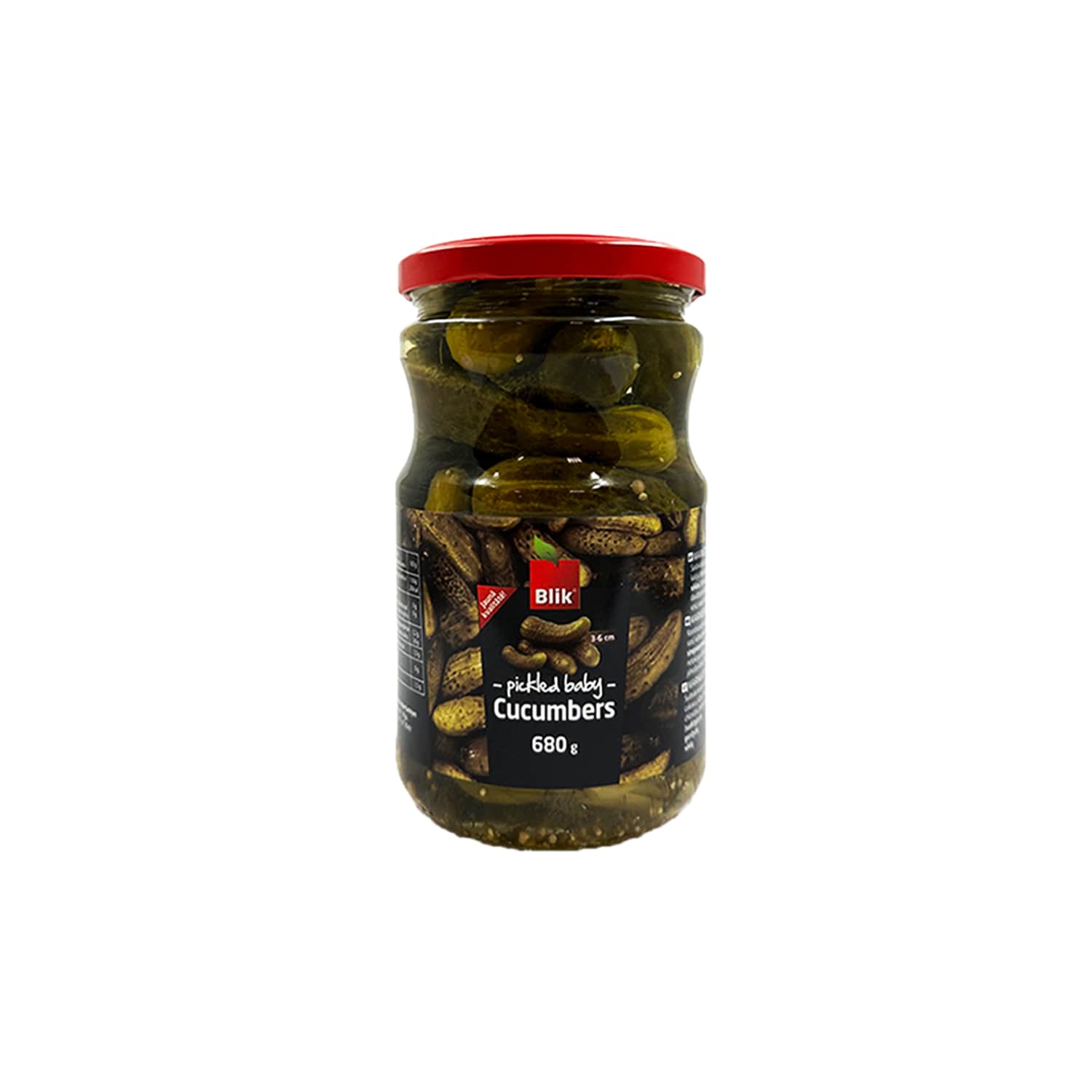 Marinēti pipargurķīši Blik 680g/360g