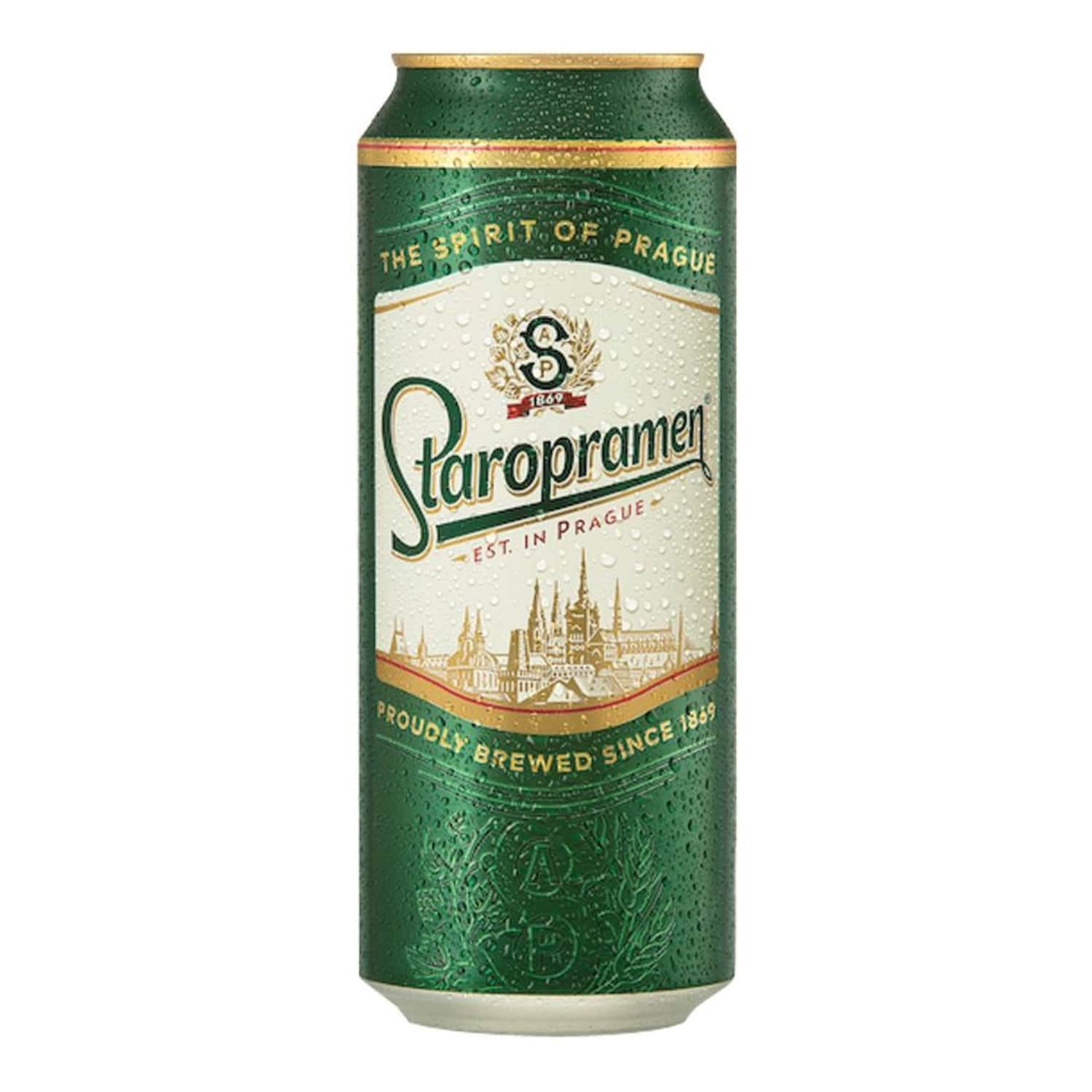 Alus Staropramen premium 5% 0.5l can