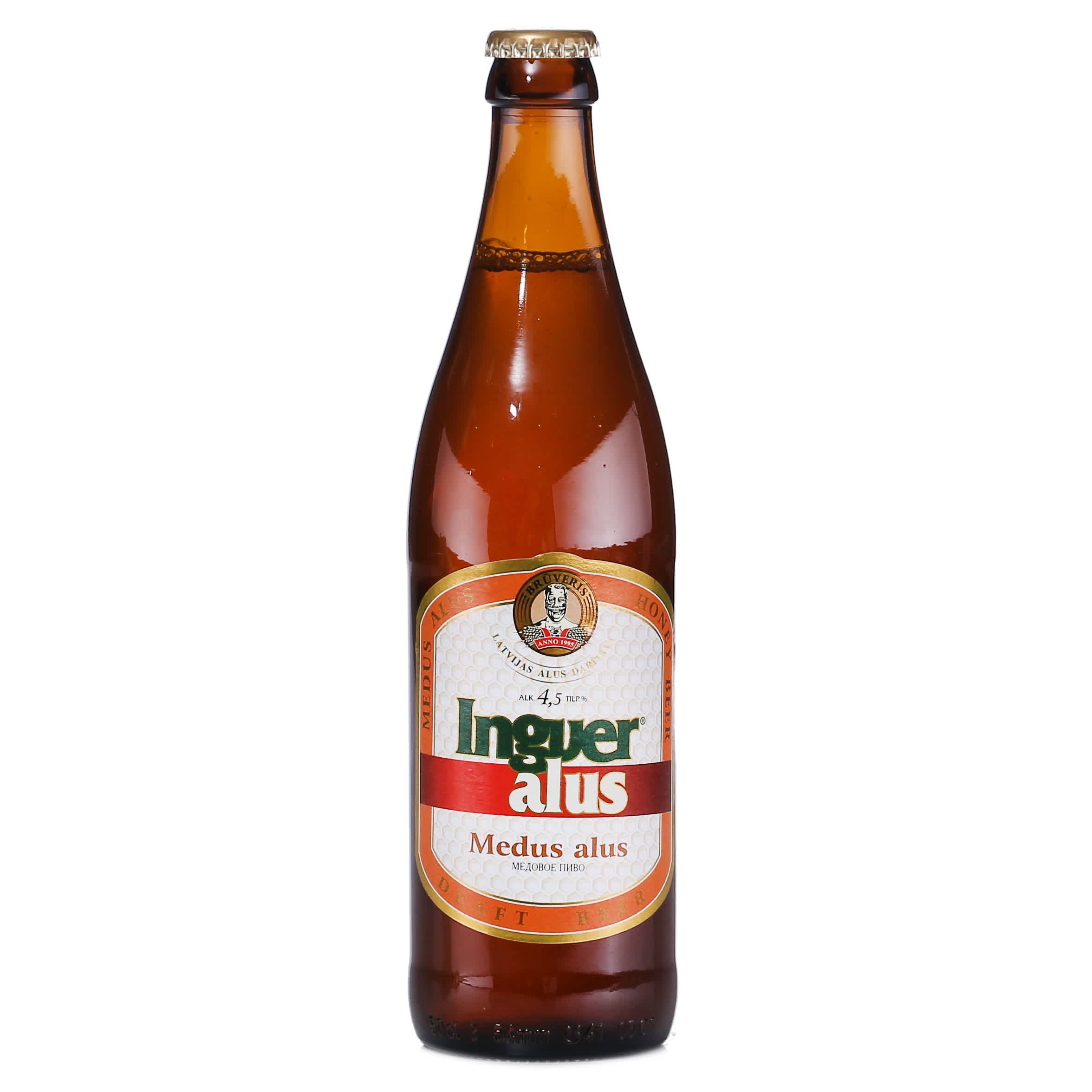 Alus Brūveris medus 4,5% 0,5l