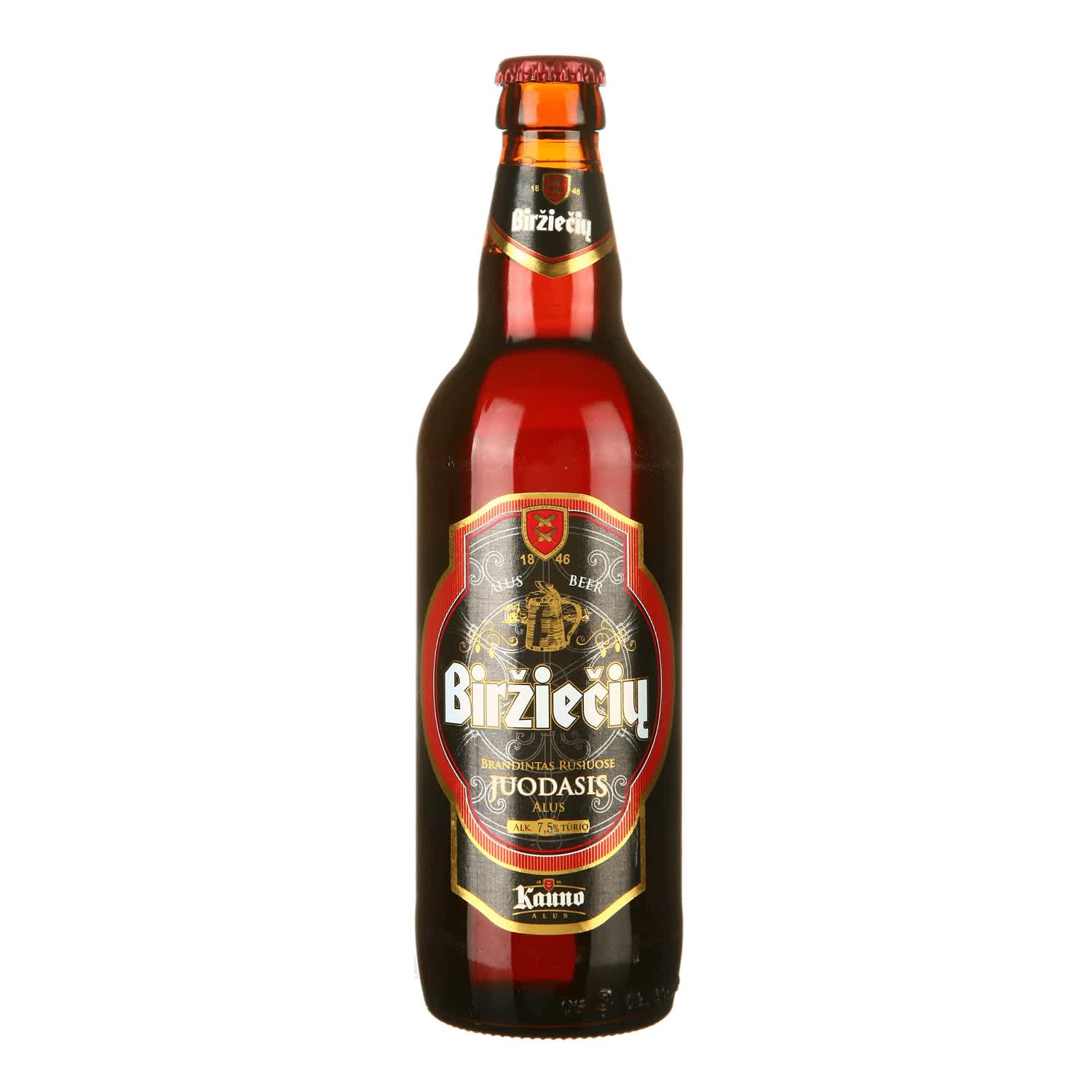 BIRŽIEČIŲ alus, 7,5 %, 0,5 l