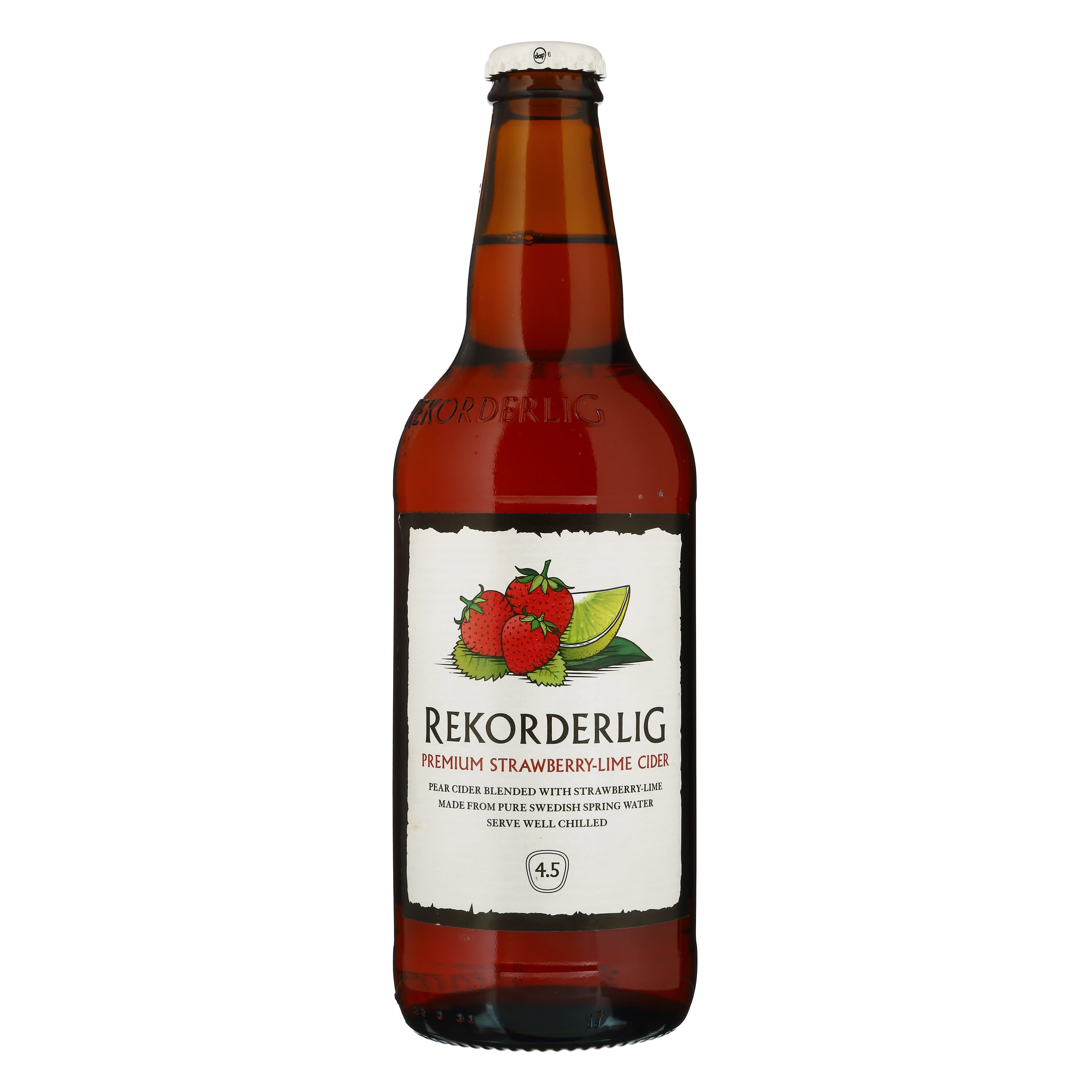 Sidras REKORDERLIG STRAWB.-LIME,  0,5l but.