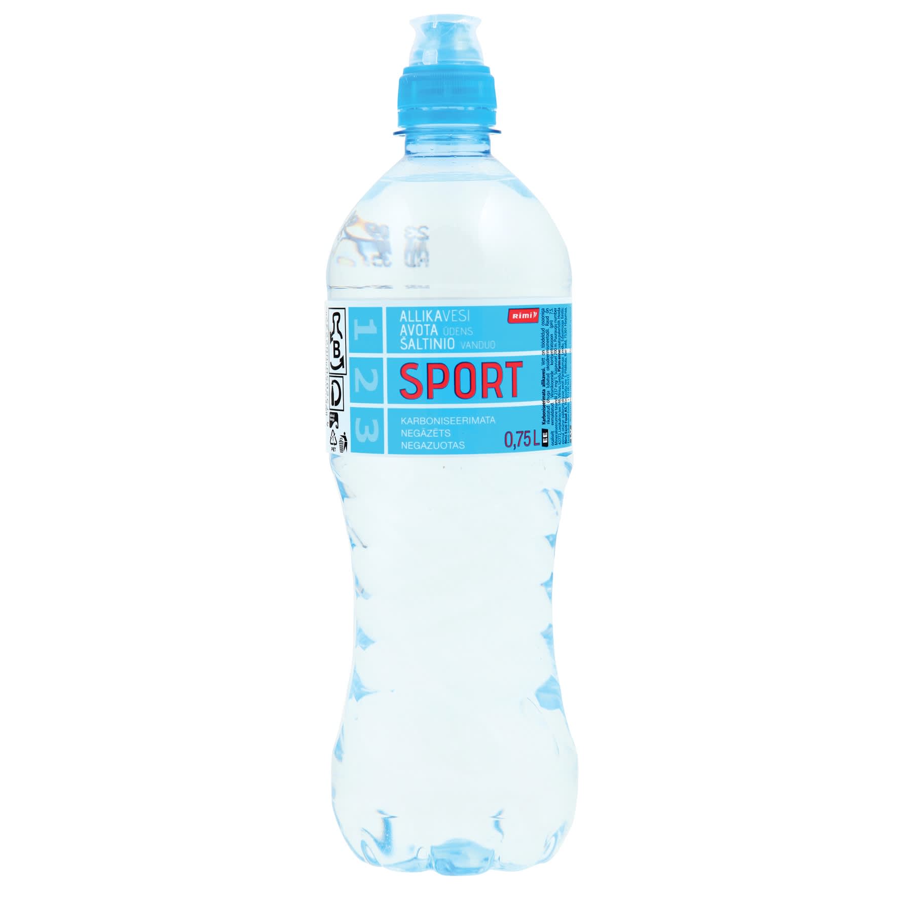 Avota ūdens Rimi Sport negāzēts 0,75l