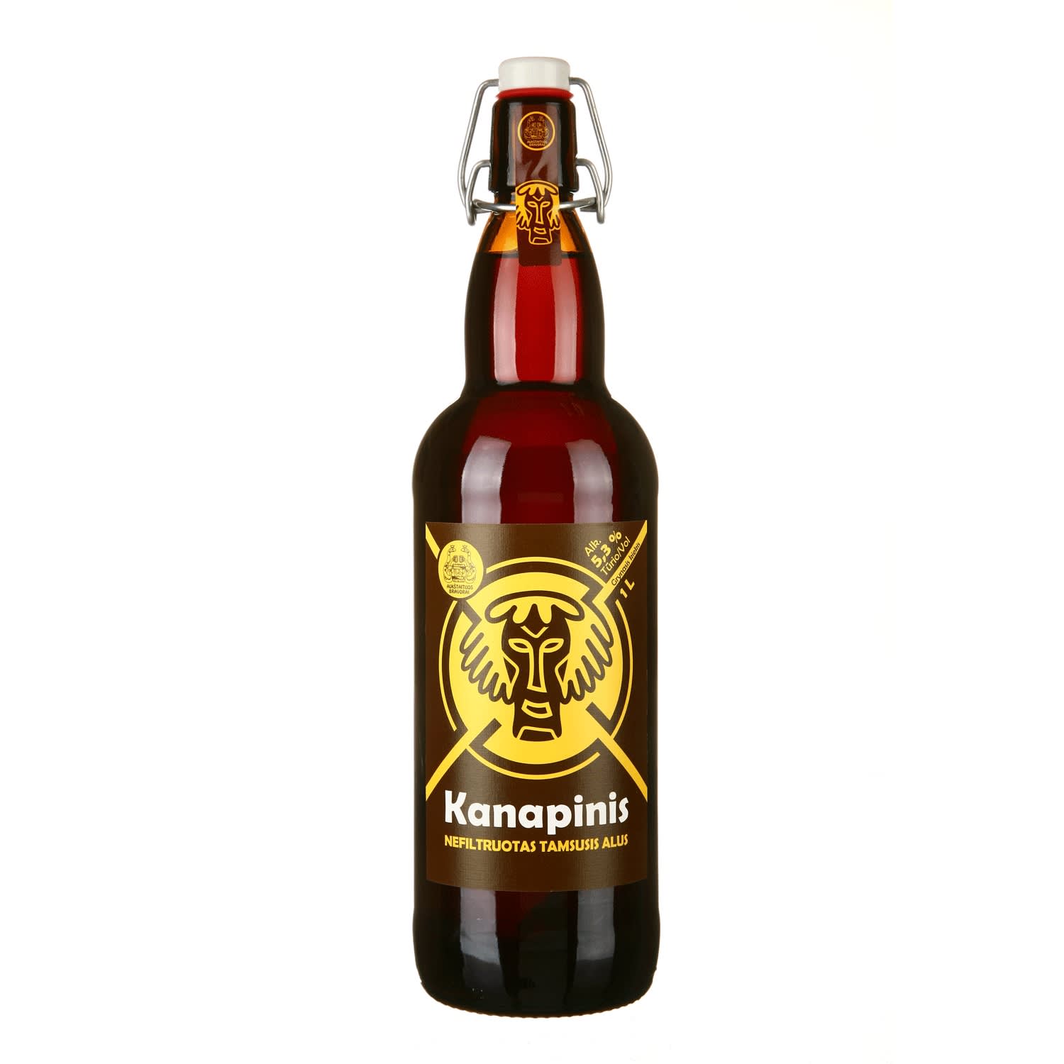 Tamsusis alus KANAPINIS, 5,3 %, 1 l