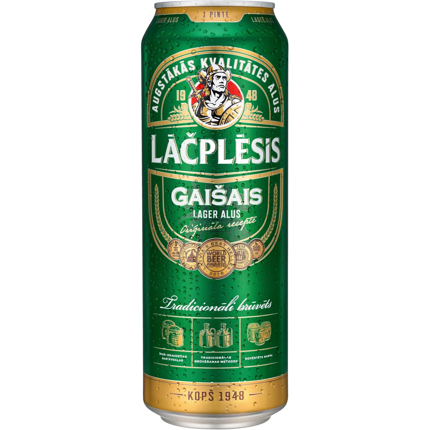 Alus Lāčplēsis gaišais 4,8% 0,568l
