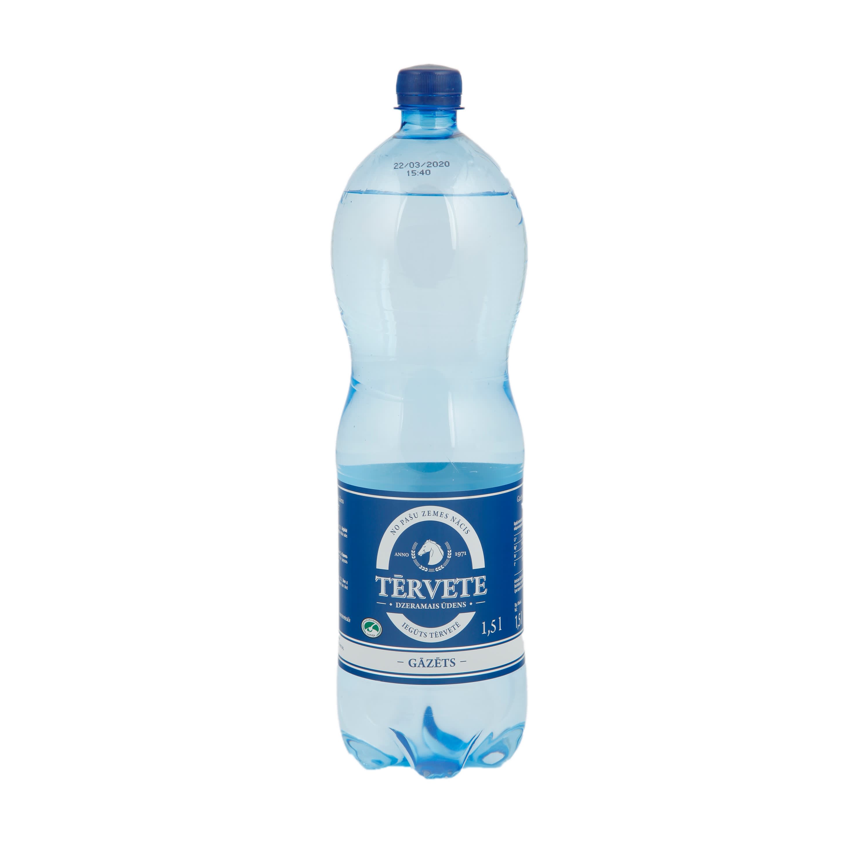 Dzeramais ūdens Tērvete gāzēts 1,5l