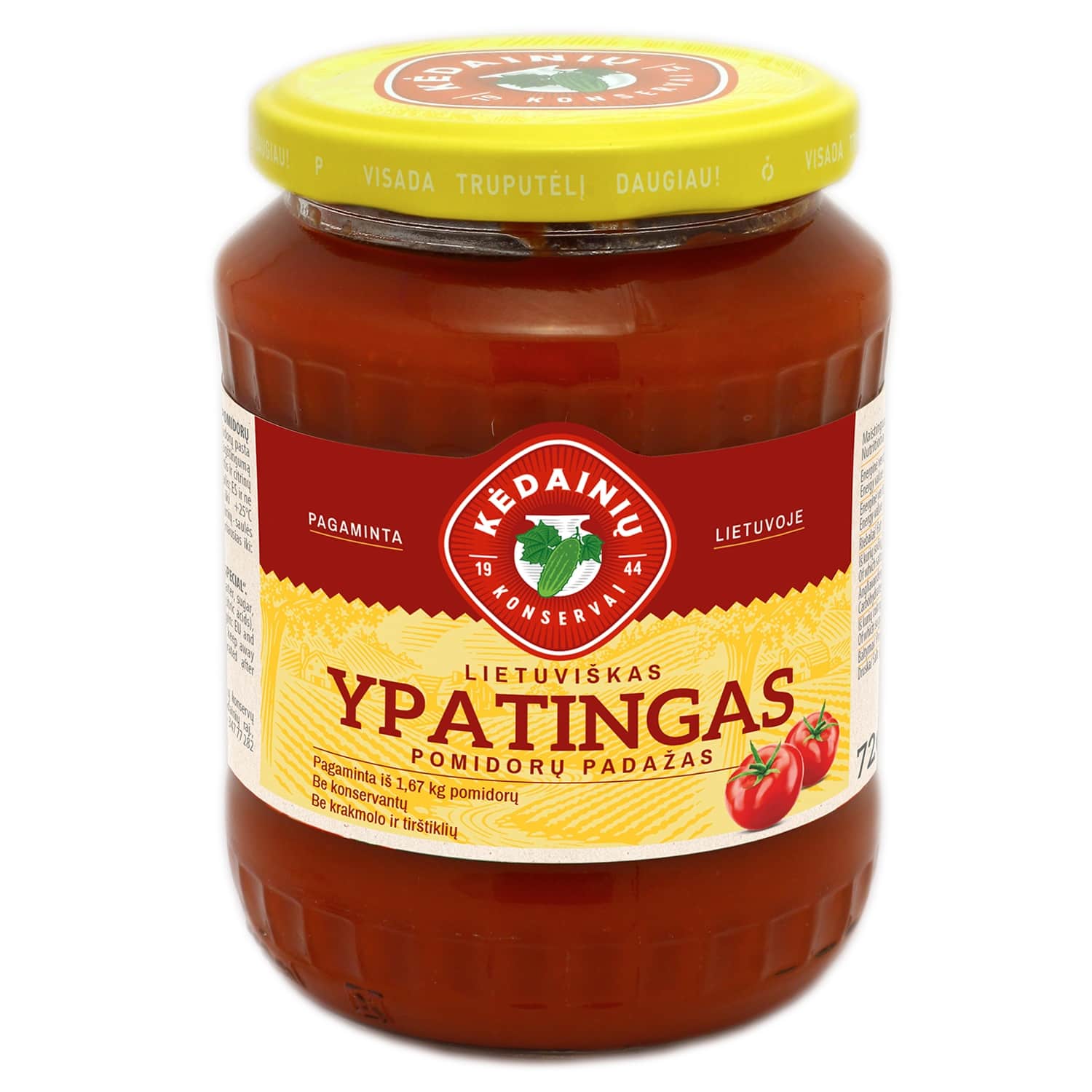 Ypatingas pomidorų padažas KKF, 720g