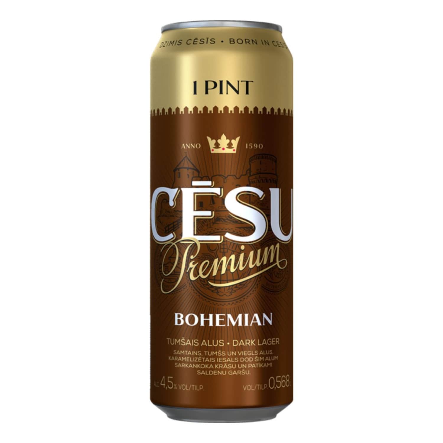 Alus Cēsu Premium Bohemian 4,5% 0,568l
