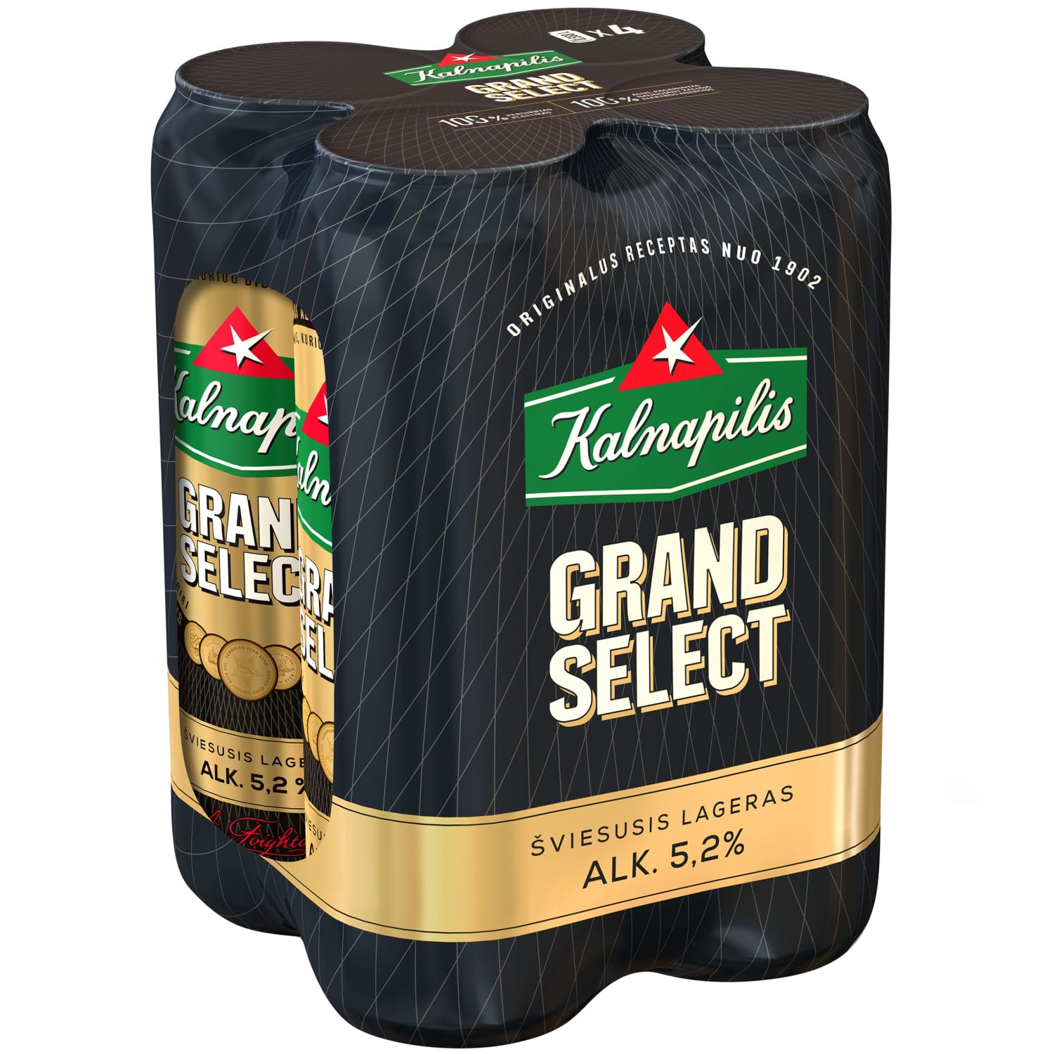 Al.KALNAPILIS GRAND S.,5,2 %, 4 X 0,568 l sk.