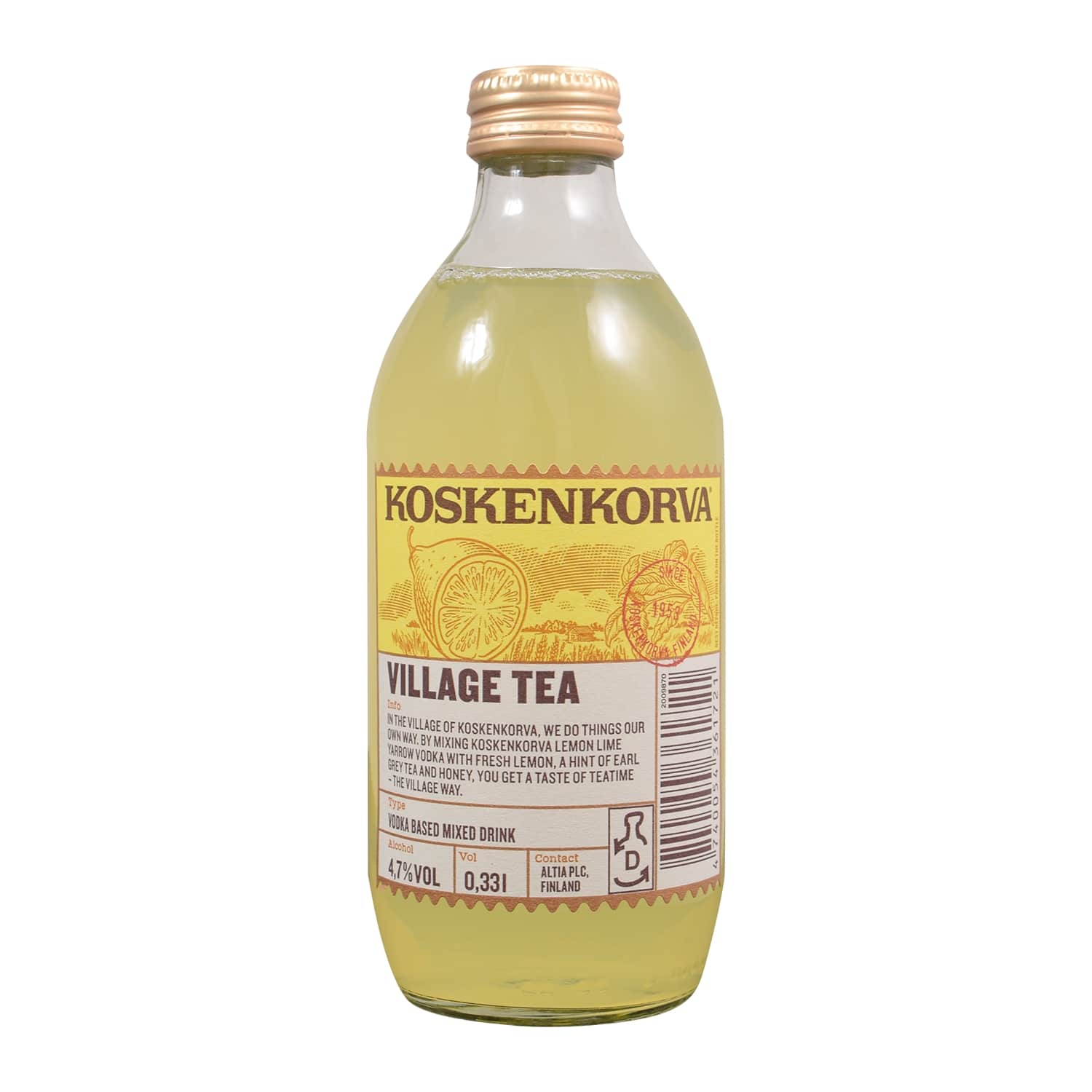Mu.alko.j. Koskenkorva Village Tea 4,7% 0,33l