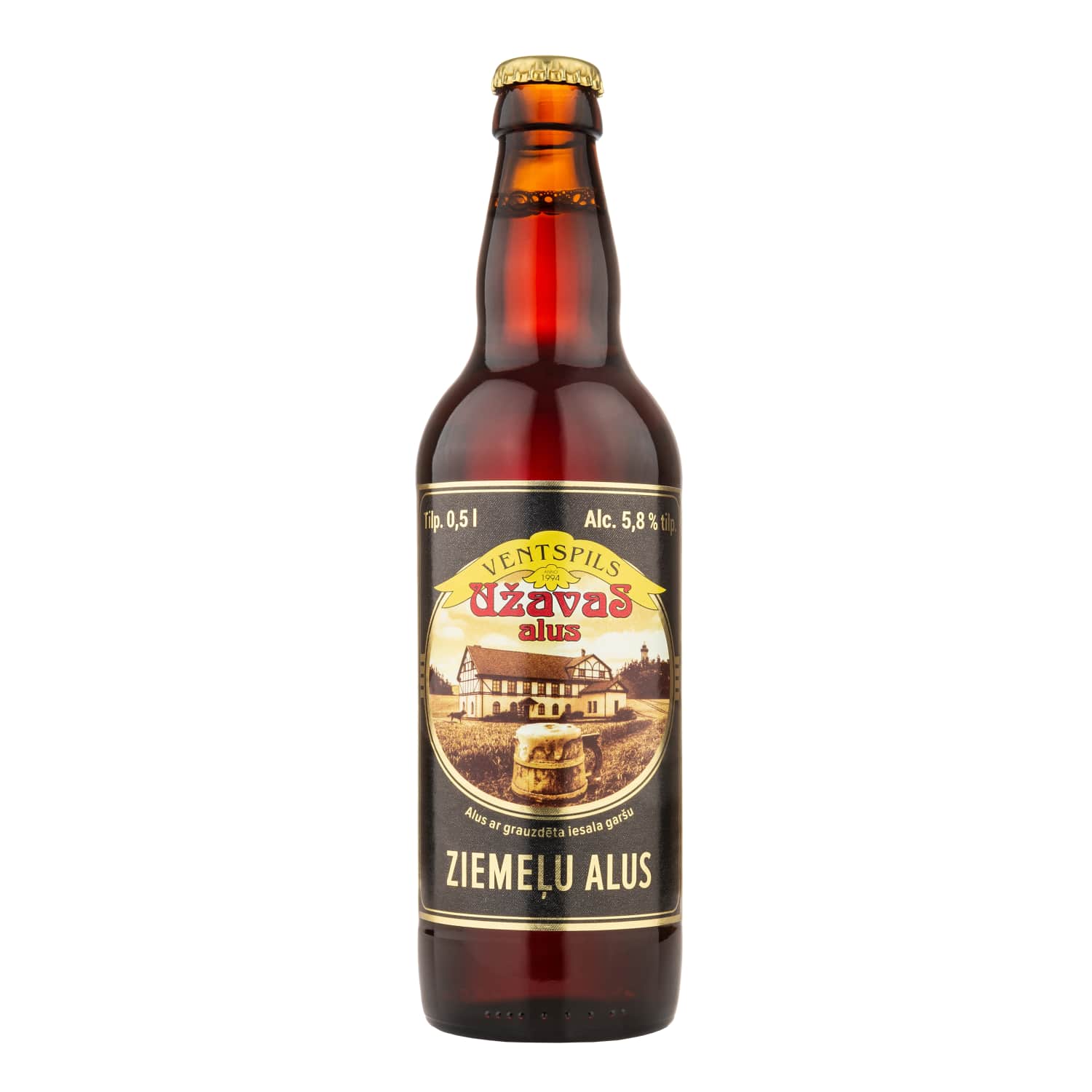 Alus Užavas Ziemeļu tumšais 5,8% 0,5l