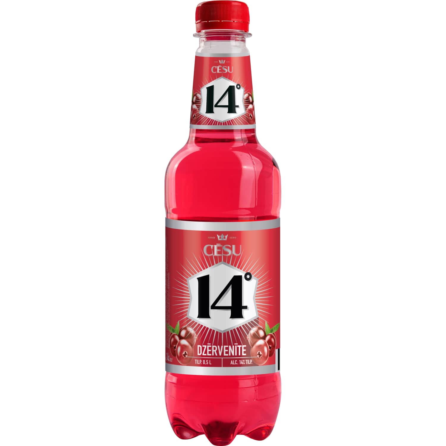 Alkohol. kokteilis Cēsu Dzērvenīte 14% 0,5l