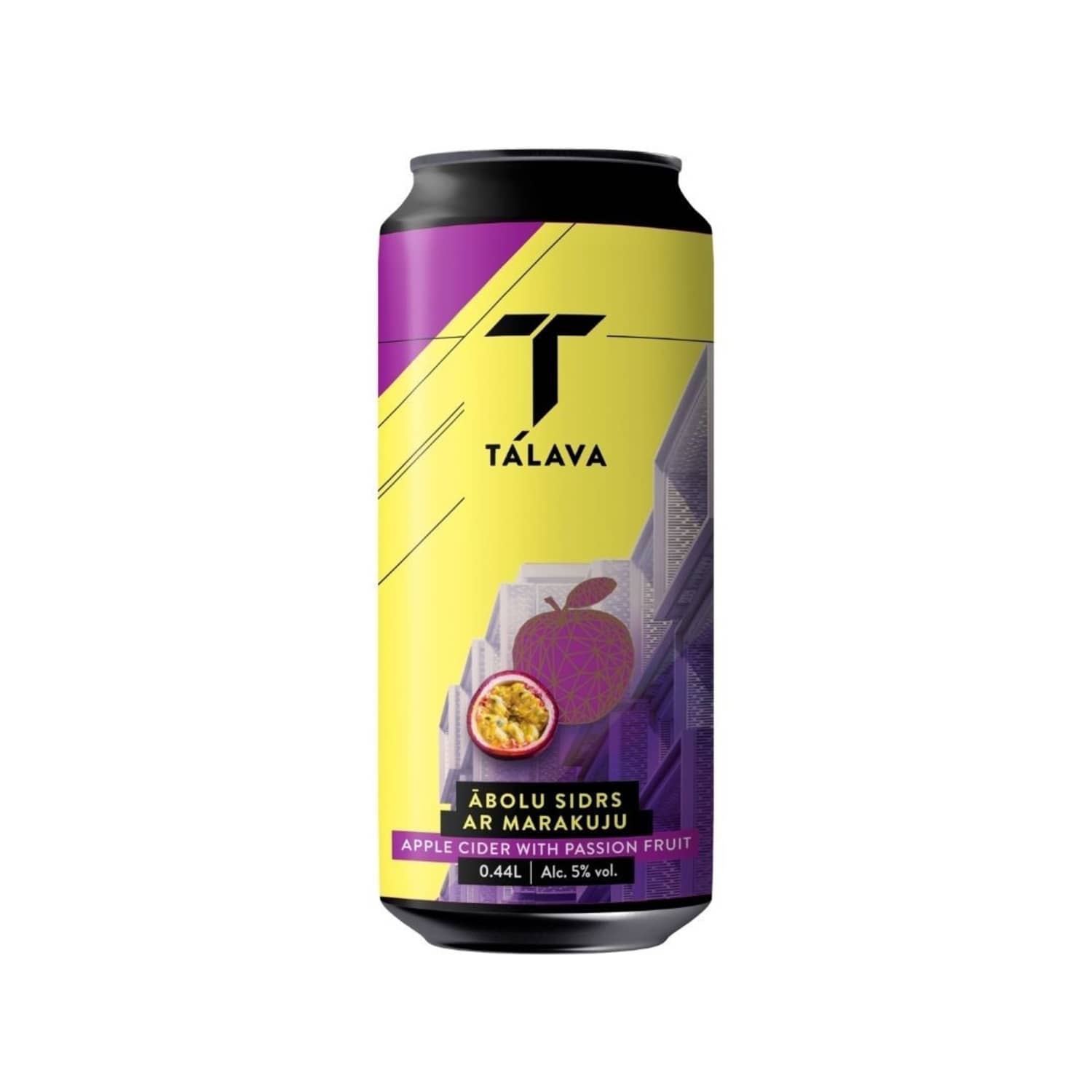 Sidrs Tālavas ar marakuju 5% 0,44L