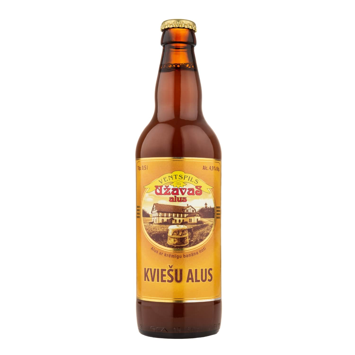 Alus Užavas kviešu 4,9% 0,5L